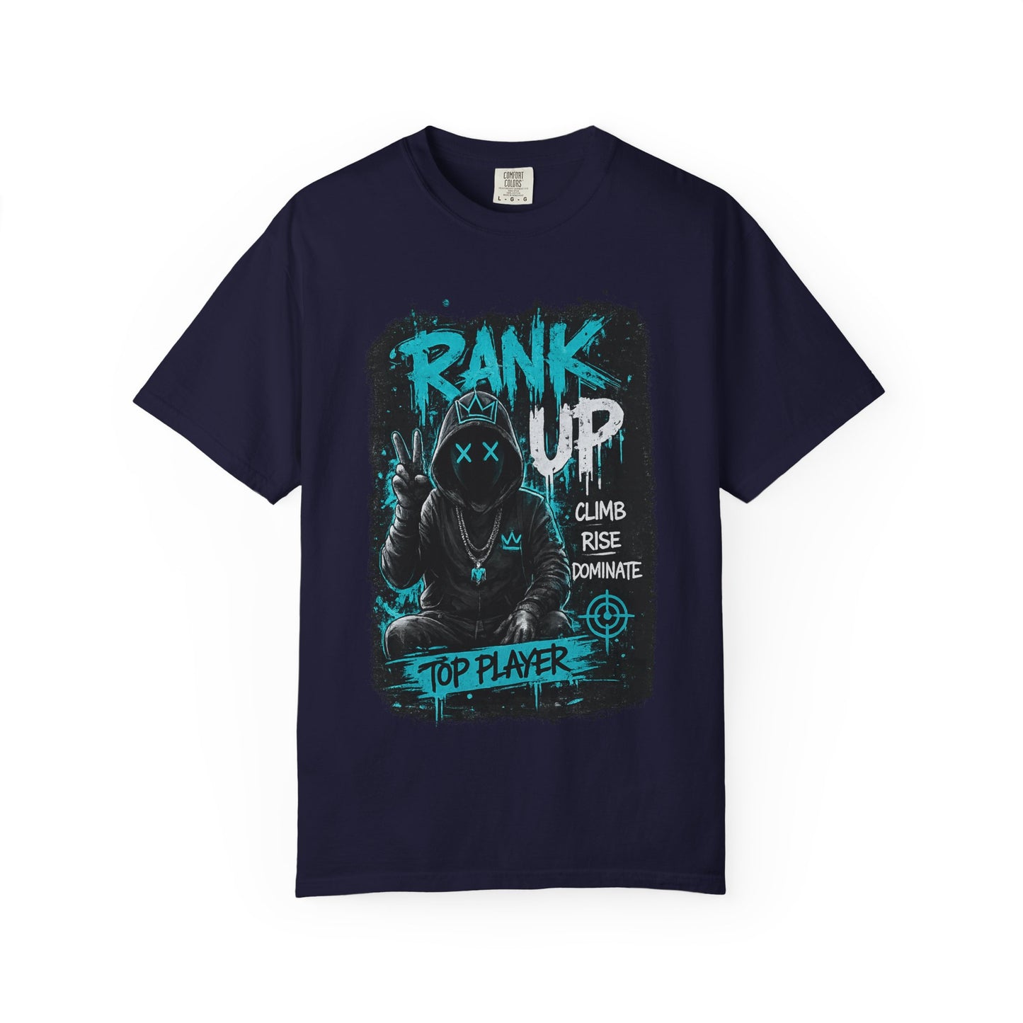Rank Up Gaming T-Shirt — "Top Player" Gamer Graphic Tee