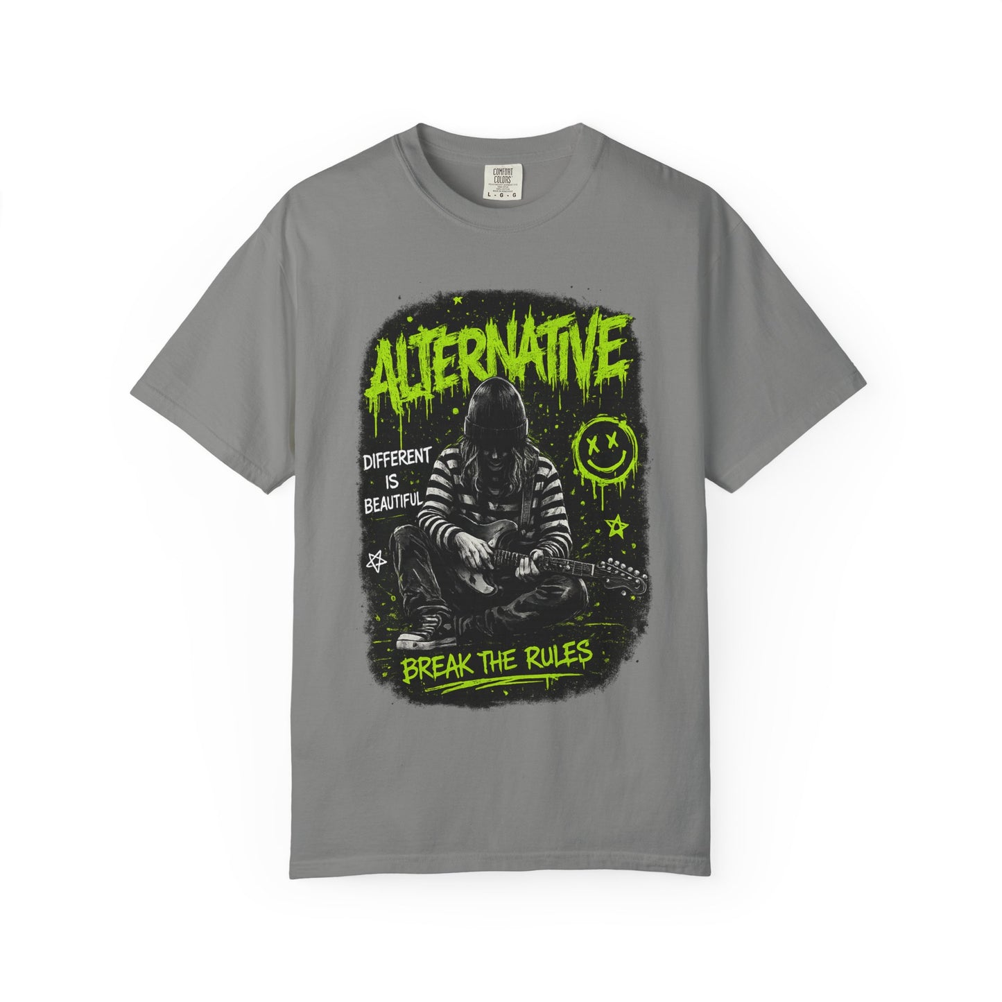 Alternative 'Break the Rules' Music Graphic T-Shirt