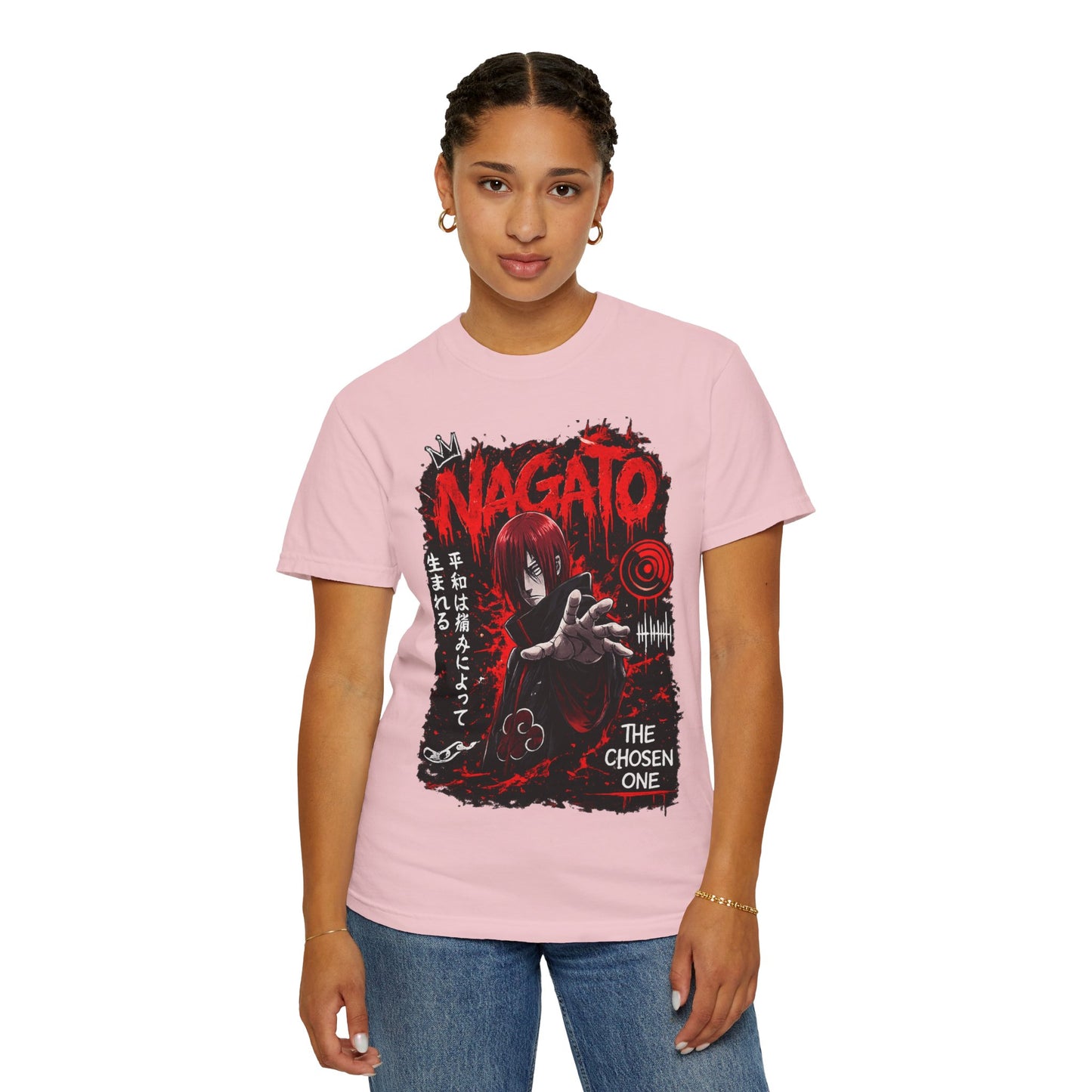 Nagato Graphic T-Shirt — 'The Chosen One' Anime Horror Tee