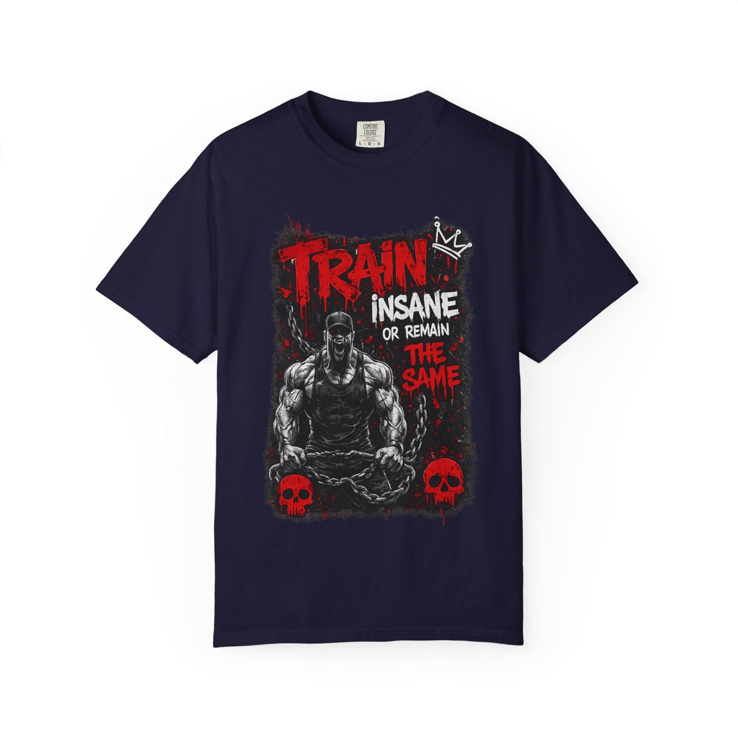 Train Insane Fitness T-Shirt — “Train Insane or Remain the Same” Gym Tee