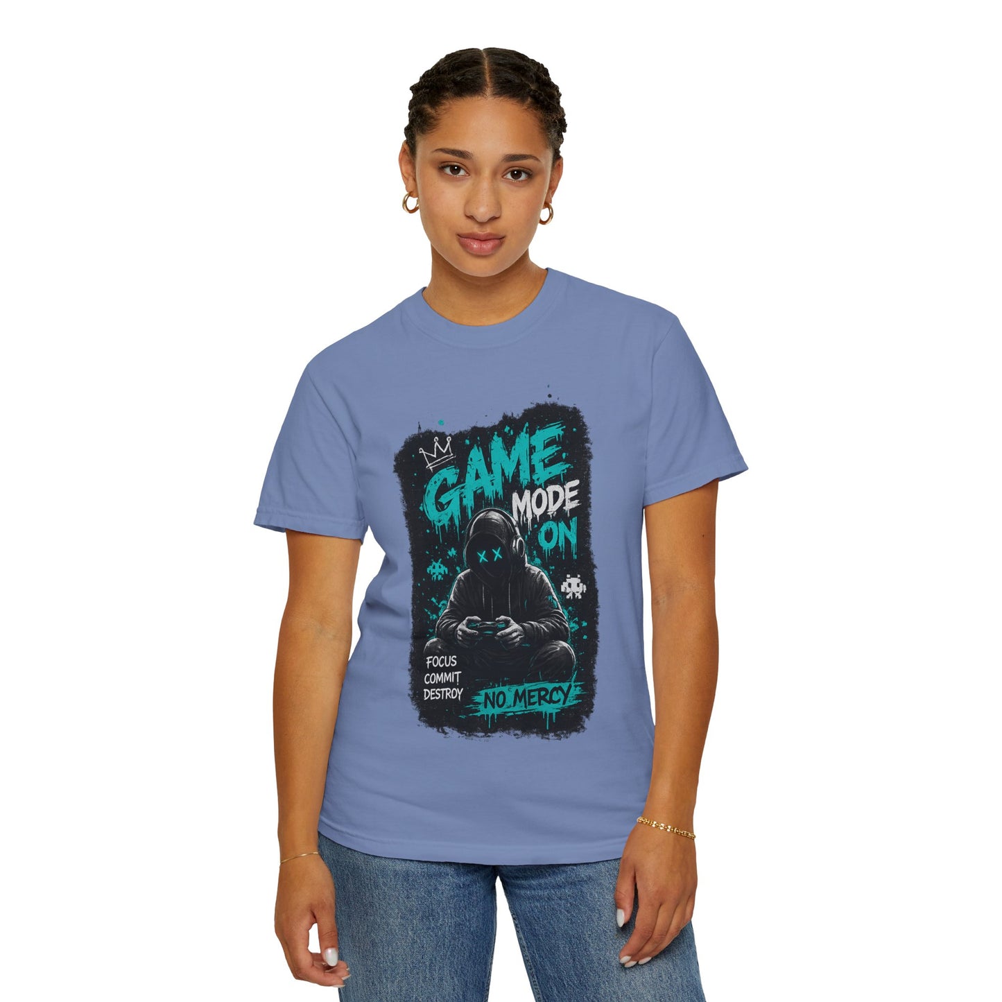 Gaming T-Shirt — "Game Mode On: No Mercy" Gamer Tee
