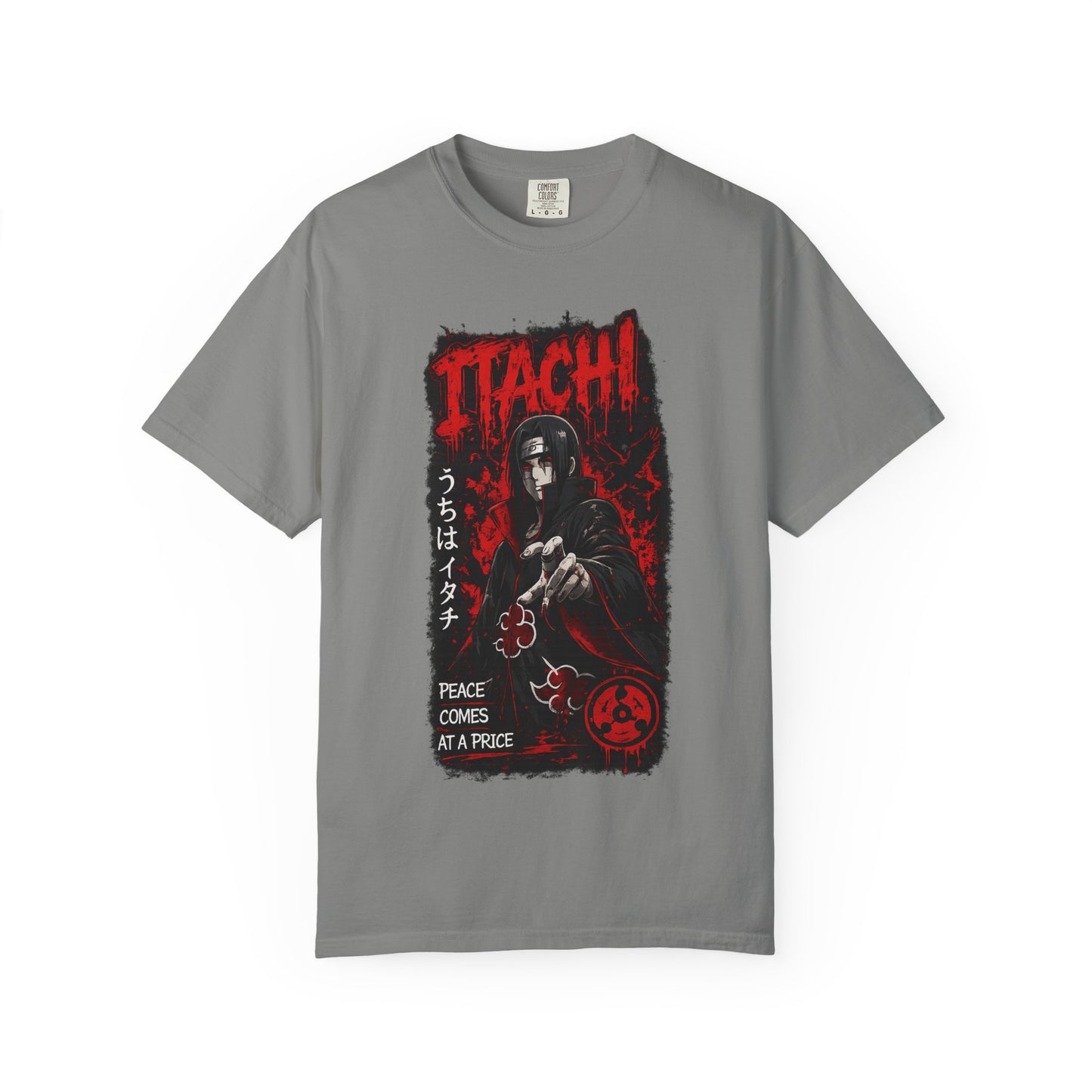 Itachi Graphic T-Shirt — Anime Villain Illustration "Peace Comes at a Price"