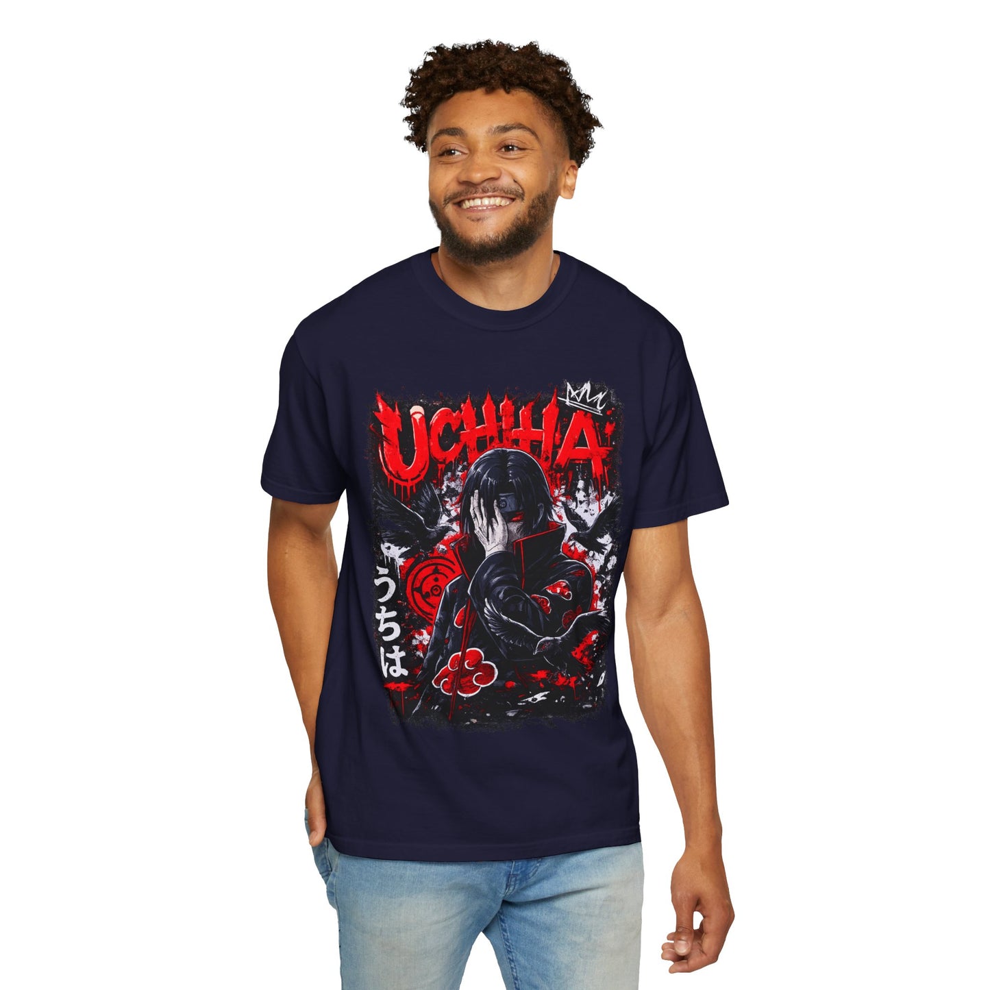Uchiha Anime Graphic T-Shirt — Dark Manga Ninja Art Tee
