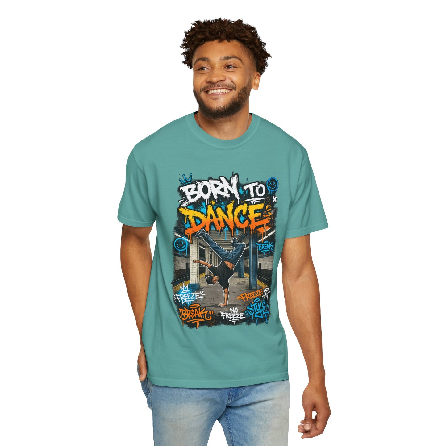 Born to Dance graffiti breakdance shirt | T-Shirt