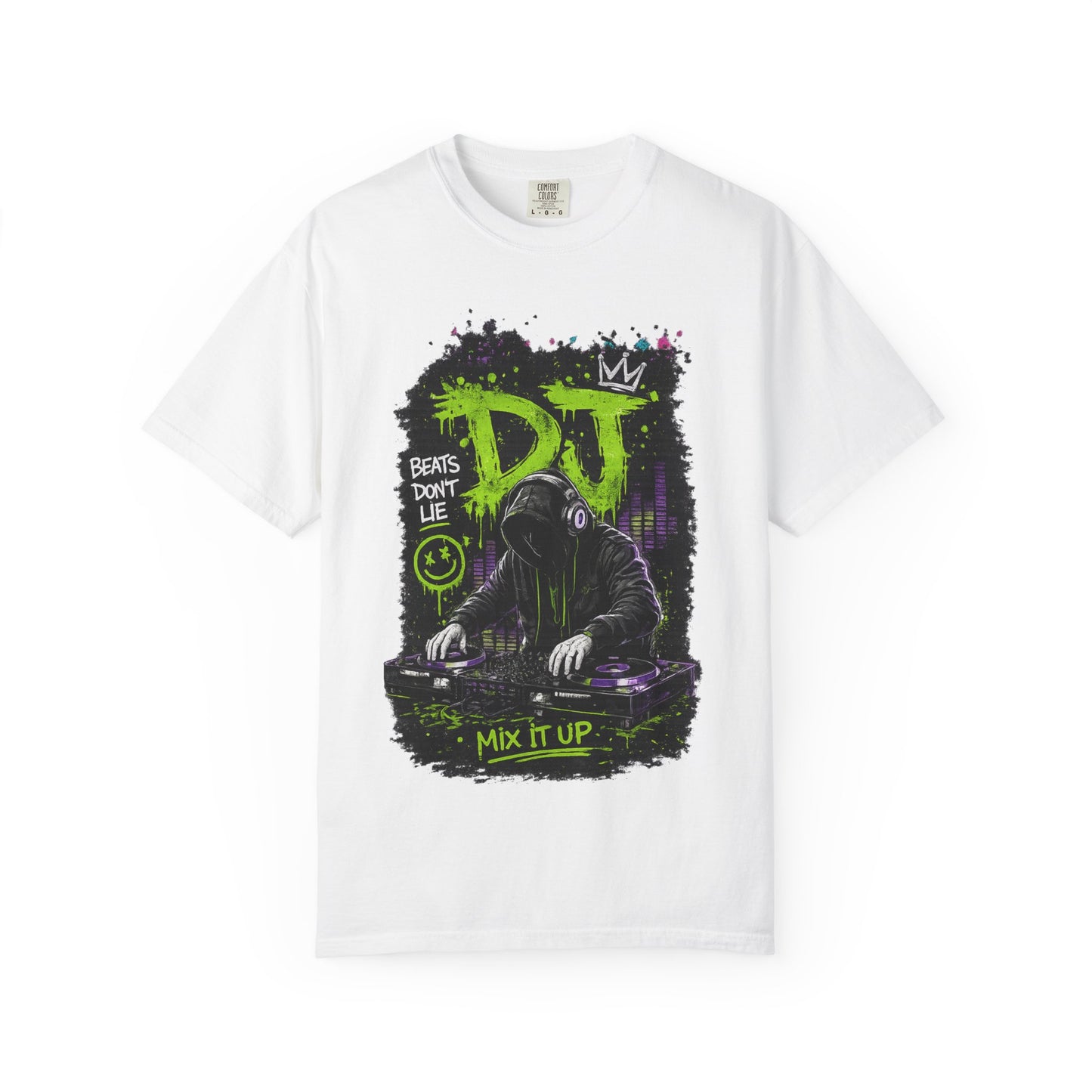 DJ Graffiti T-Shirt — "Beats Don’t Lie / Mix It Up" Streetwear Tee