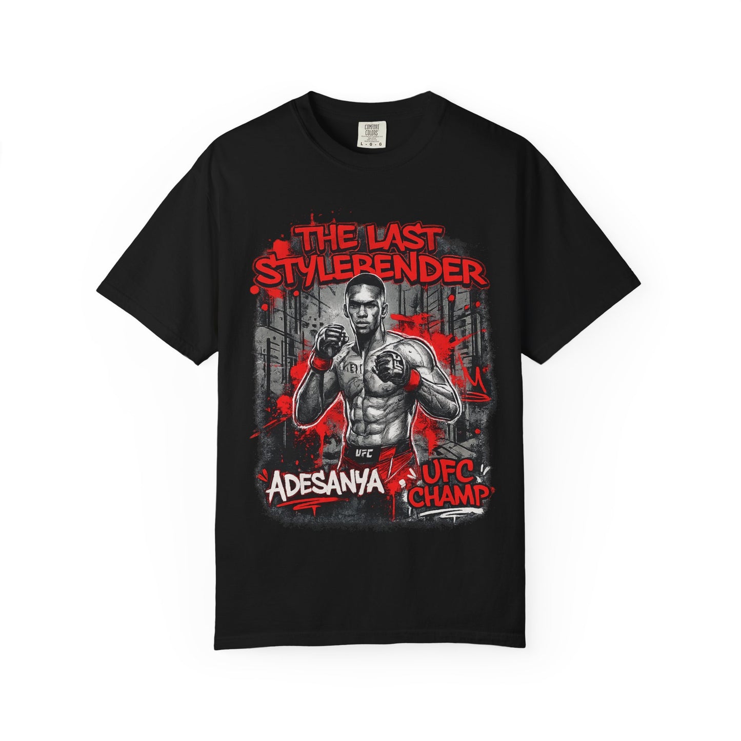 Adesanya 'The Last Stylerender' UFC Champ Graphic T-Shirt