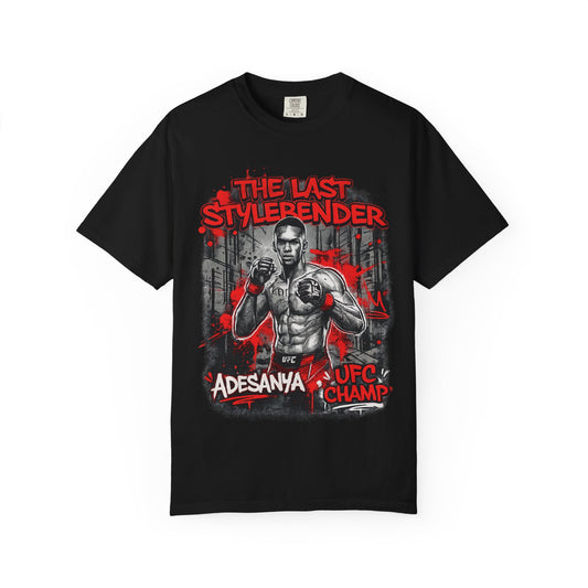 Adesanya 'The Last Stylerender' UFC Champ Graphic T-Shirt