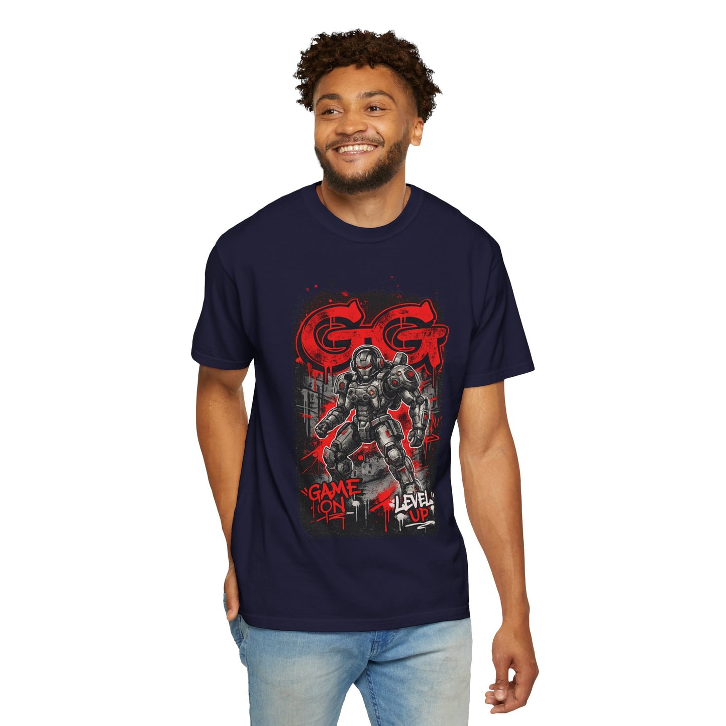 GG Game On Level Up Tee — Gamer Graphic T-Shirt