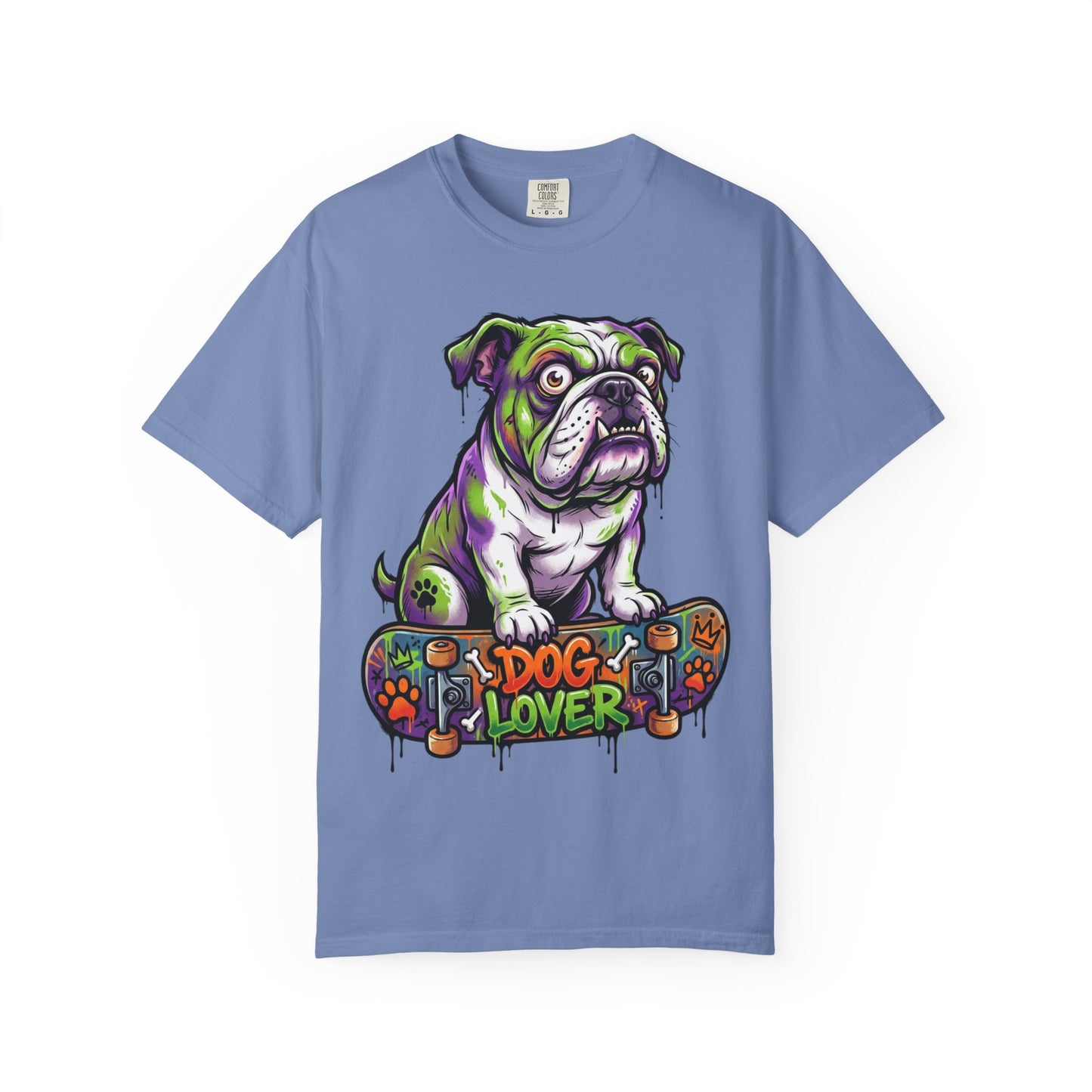 Dog Lover Skateboard Bulldog T-Shirt