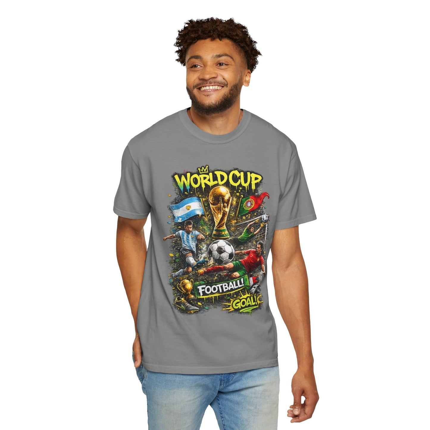 World Cup Soccer Players T-Shirt | Football Goal Graphic Tee