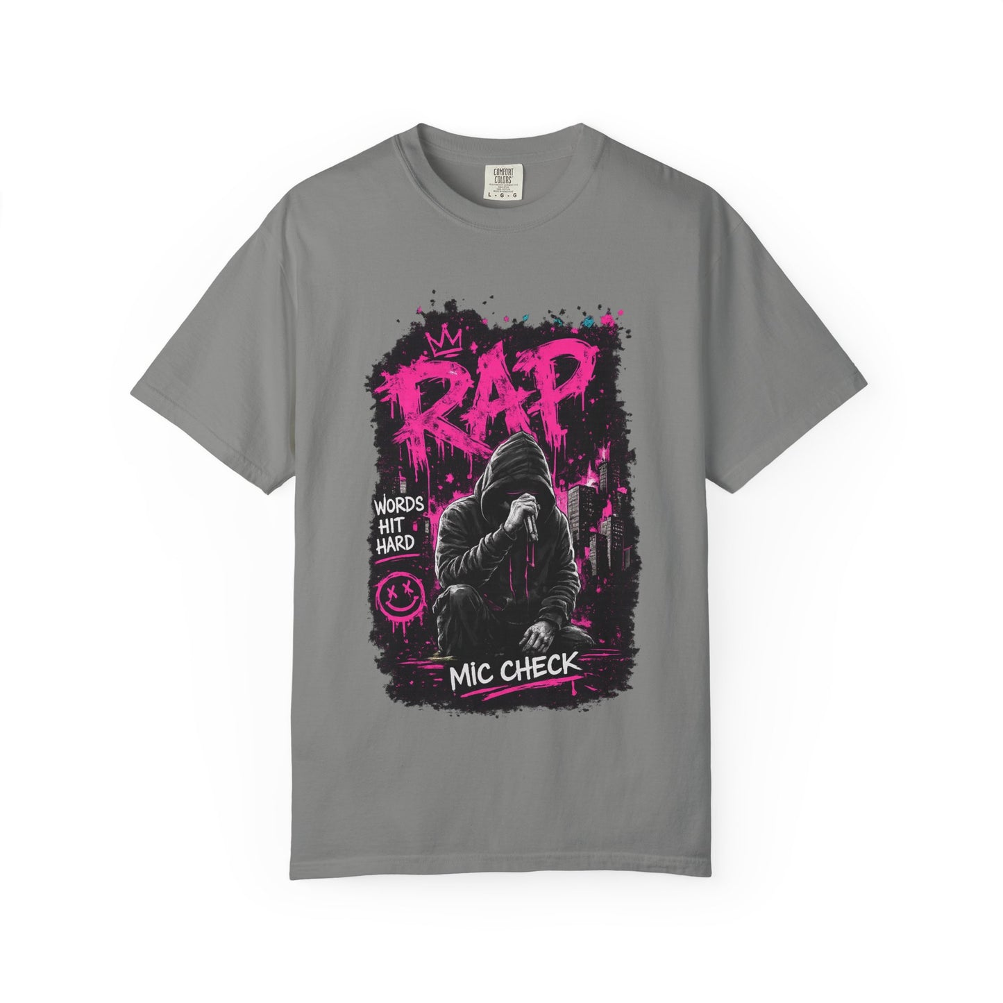 Rap Mic Check T-Shirt — Urban Hip-Hop Graphic Tee