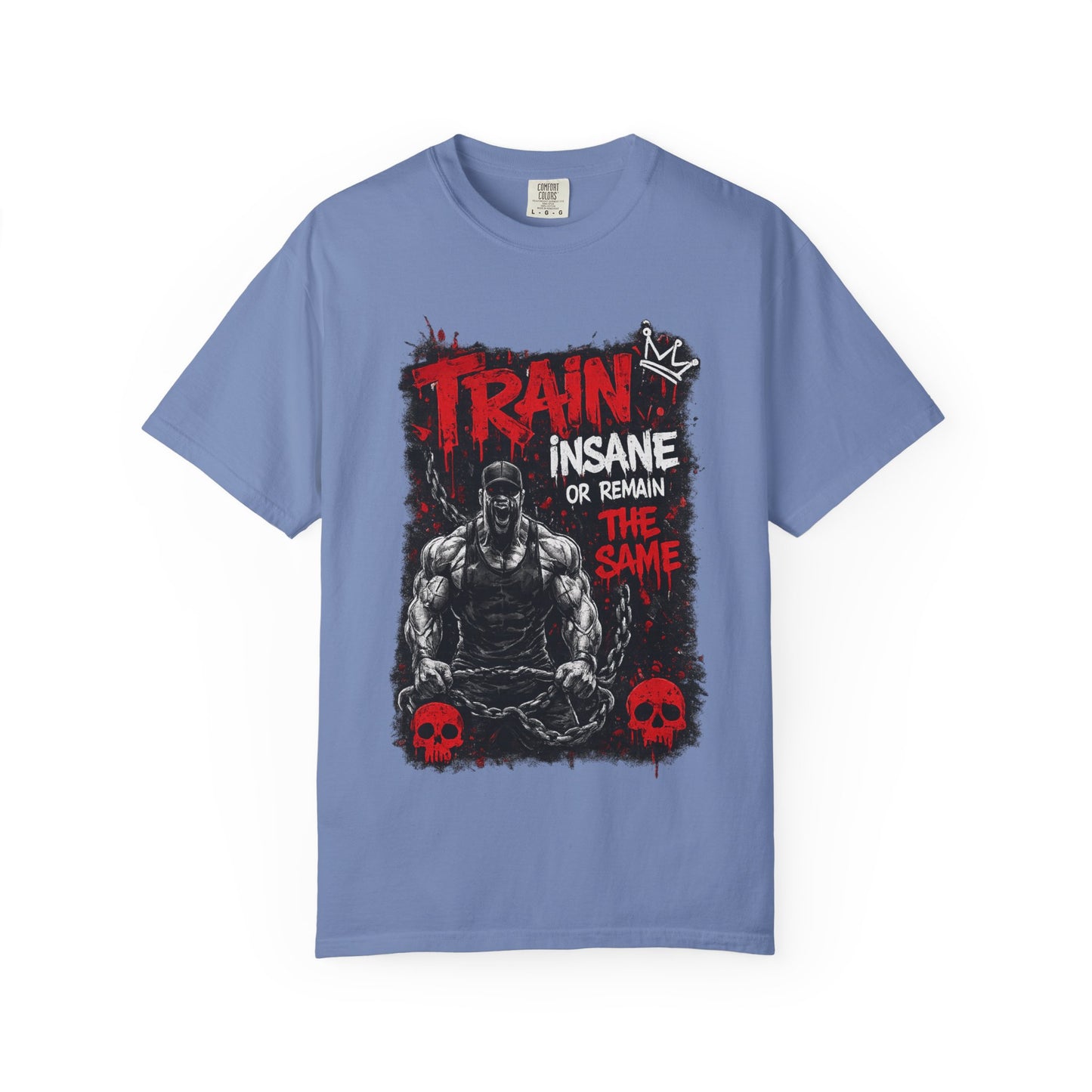 Train Insane Fitness T-Shirt — “Train Insane or Remain the Same” Gym Tee