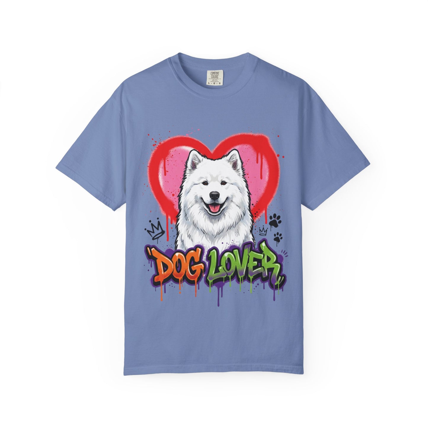 Dog Lover T-Shirt — Cute Samoyed Heart Graphic Tee