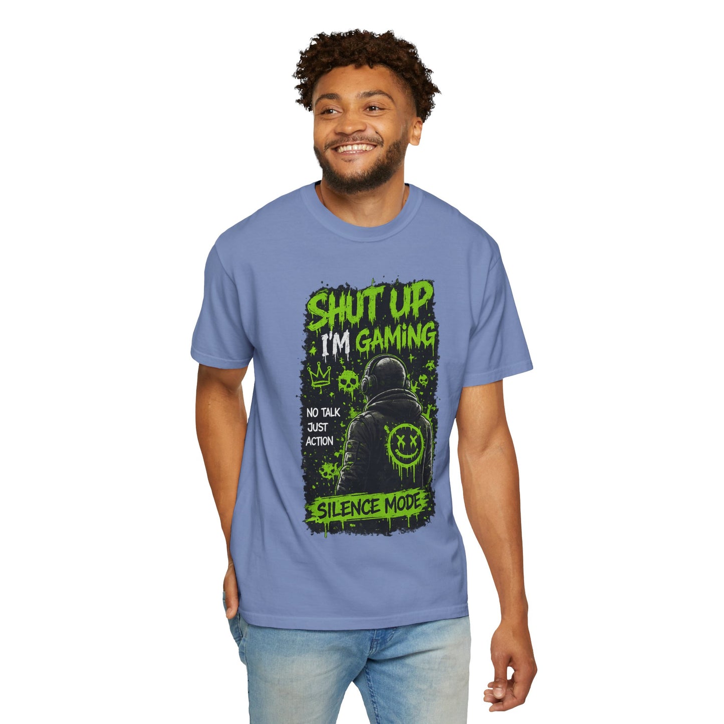 Shut Up I'm Gaming T-Shirt — 'Silence Mode' Gamer Graphic Tee