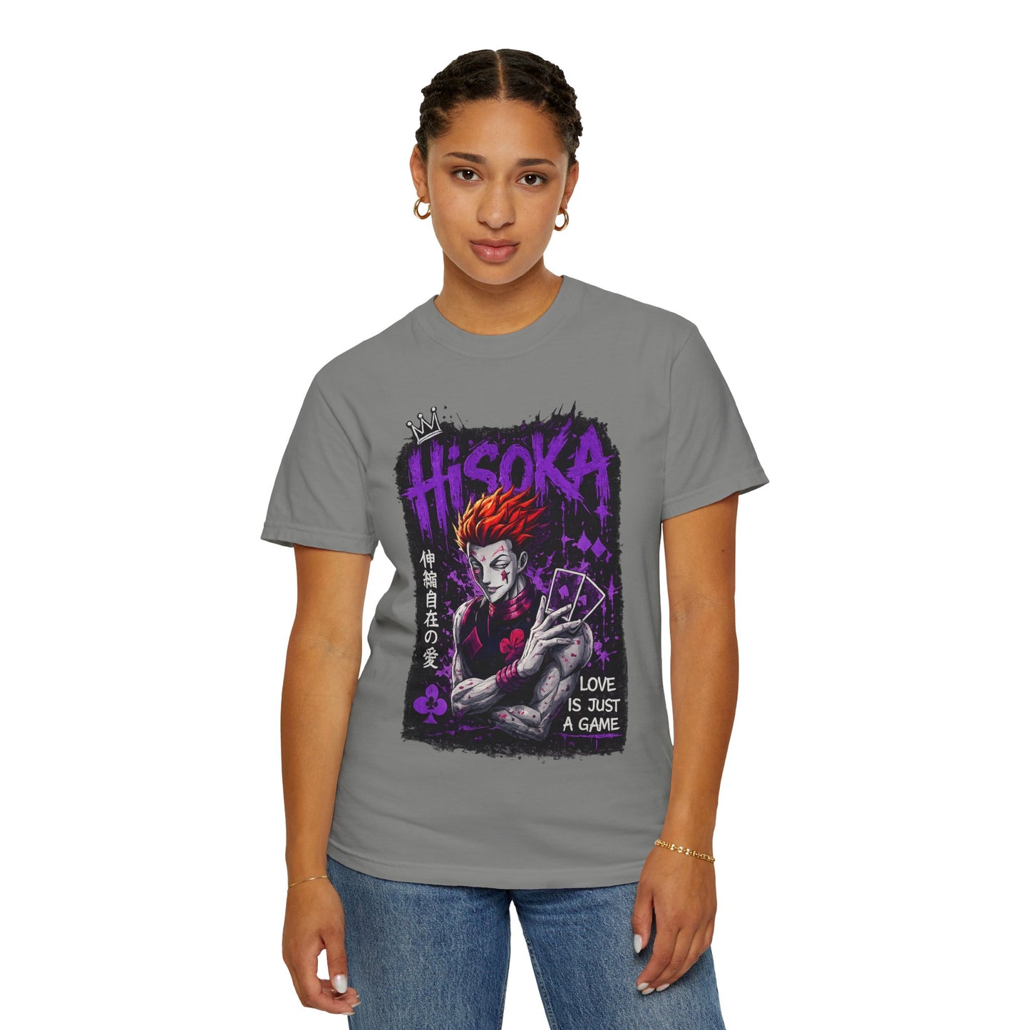 Hisoka Anime Graphic T-Shirt — "Love Is Just a Game" Villain Tee