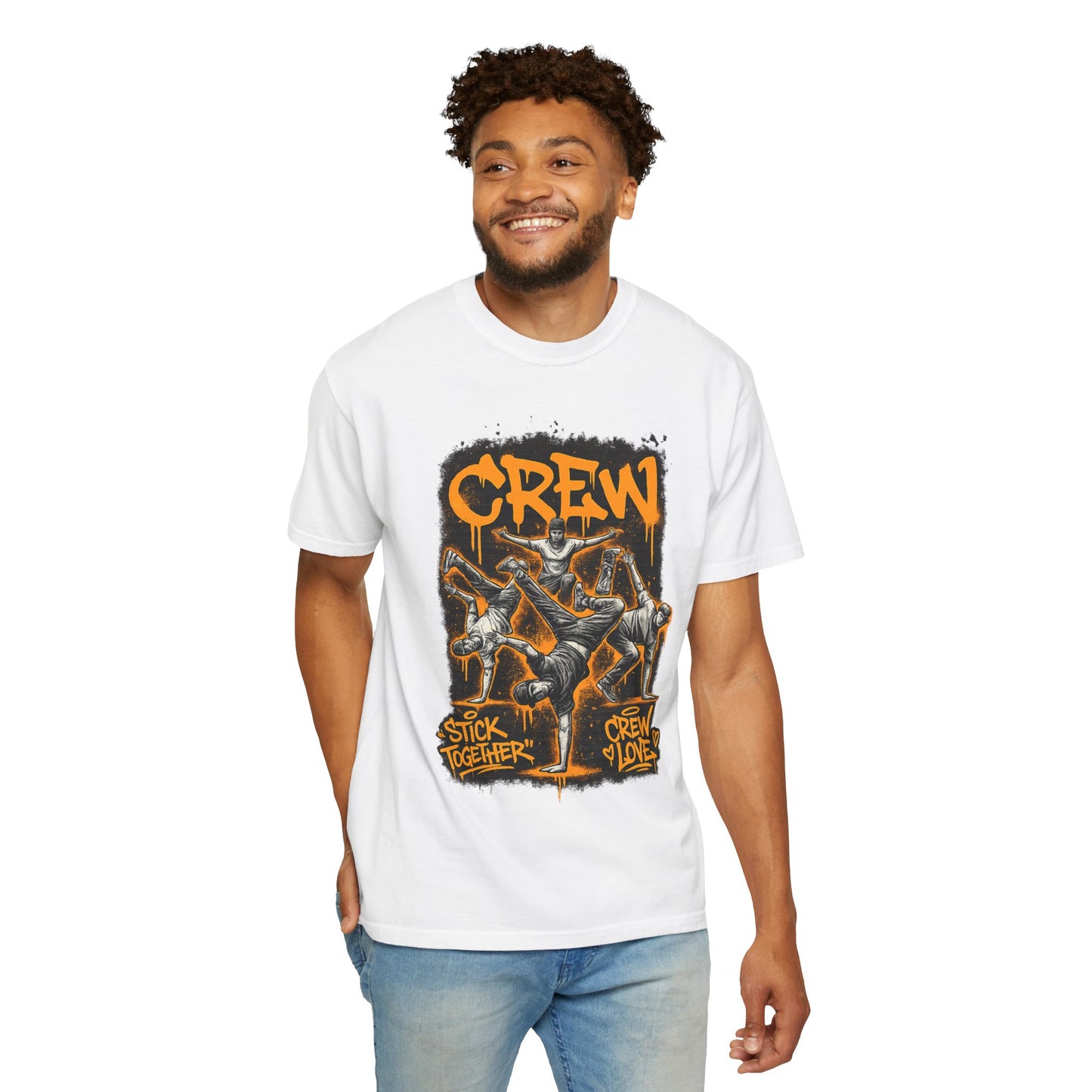 Crew Stick Together Graphic Tee — Skate Crew Vintage-Style Shirt