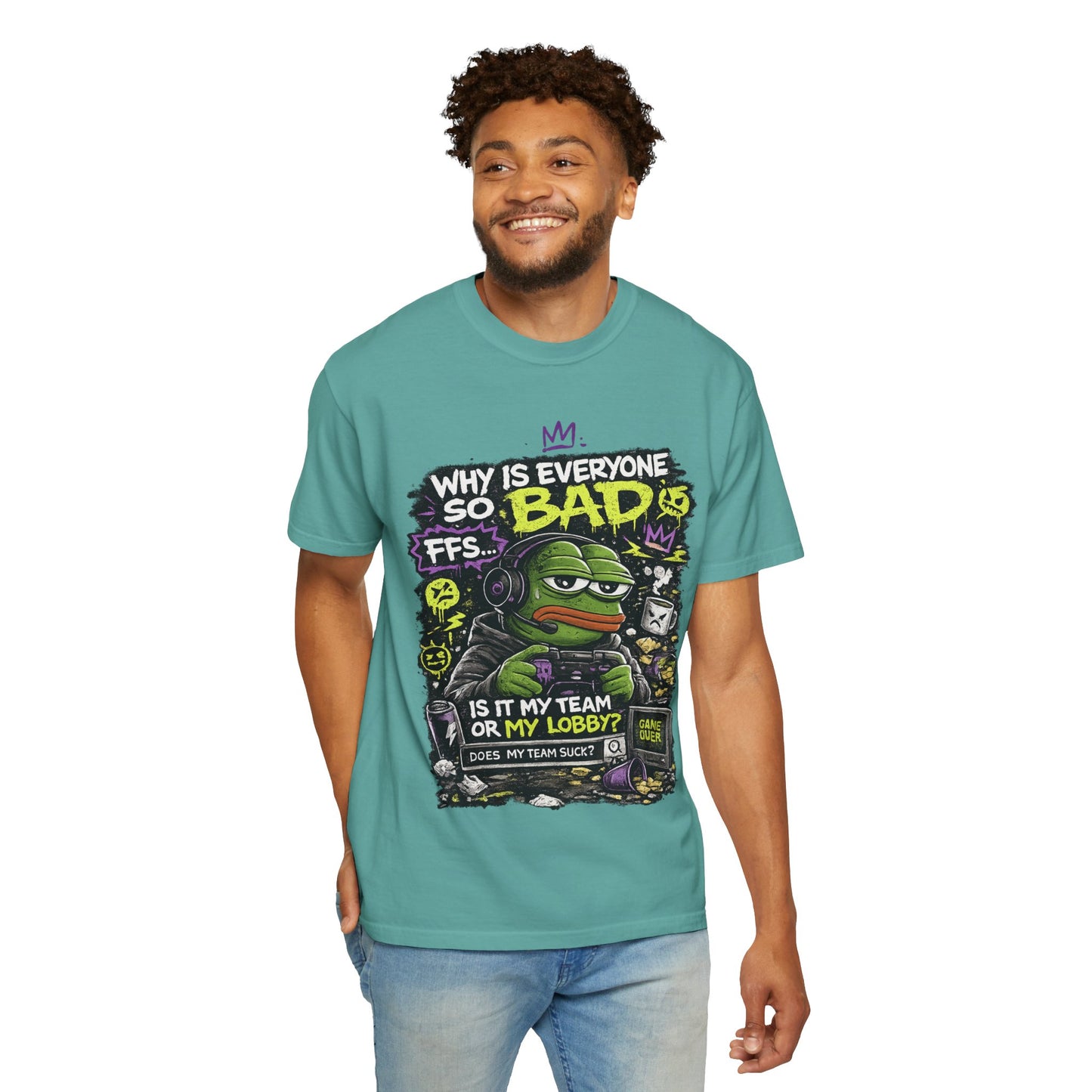 Why Is Everyone So Bad Gaming T-Shirt — Funny meme Gamer Tee
