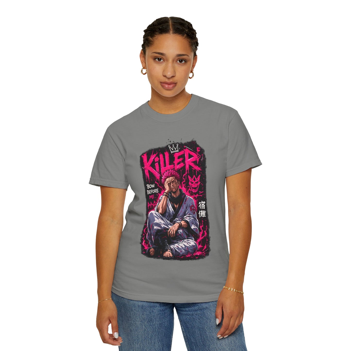 Killer Streetwear T-Shirt — 'Bow Before Me' Anime Graphic Tee