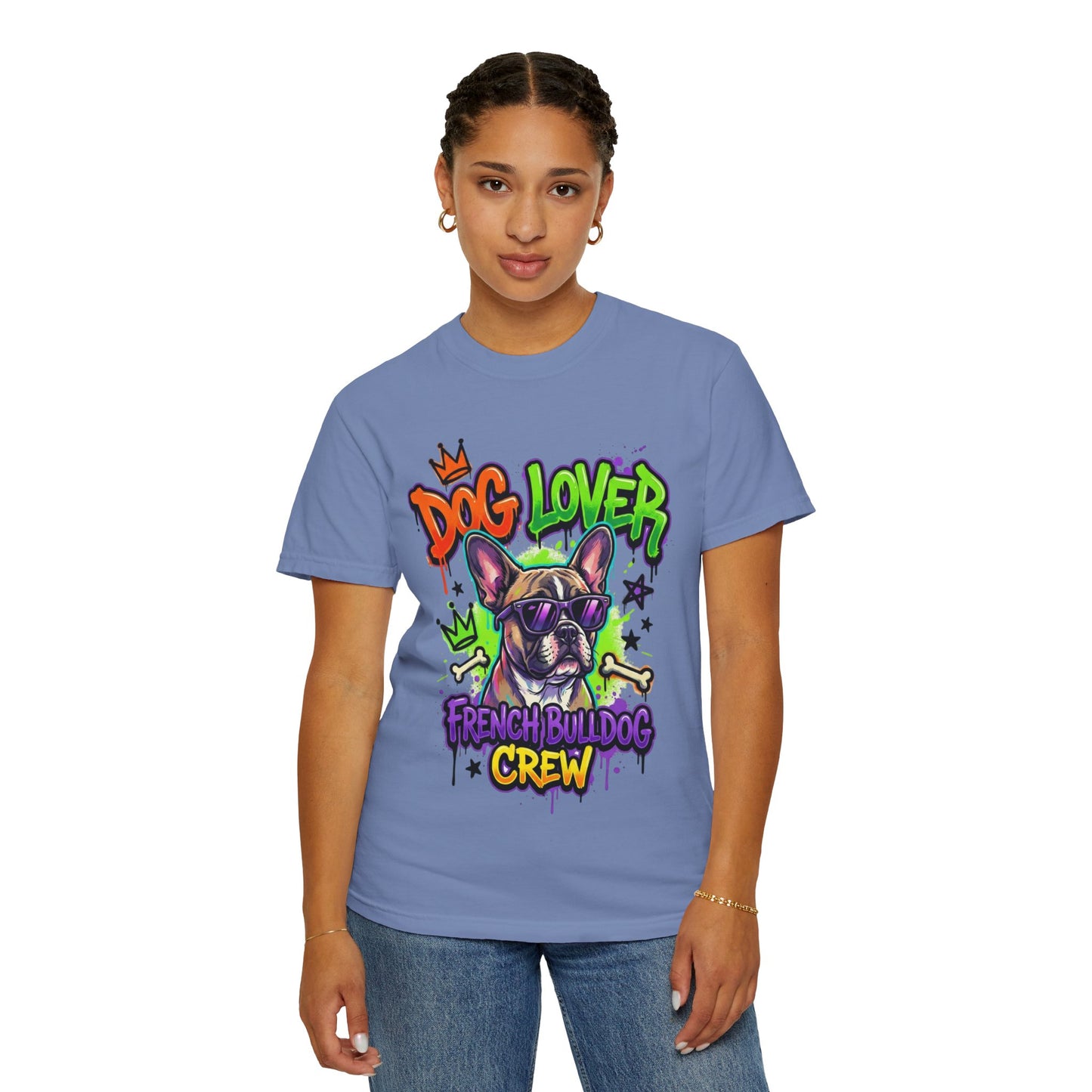 Dog Lover French Bulldog Crew T-Shirt