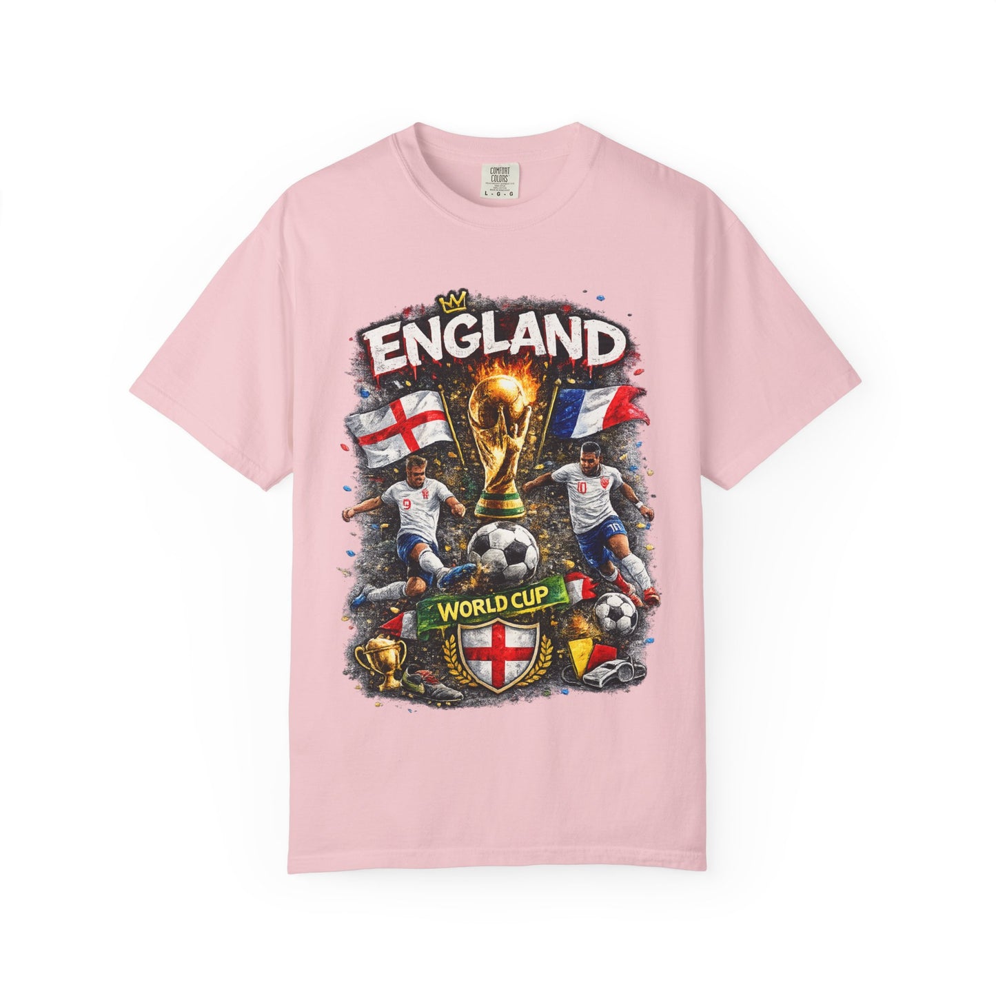 England World Cup Soccer T-Shirt | Football Trophy, St George Flags