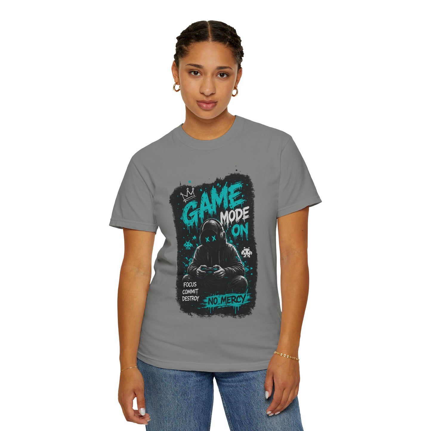 Gaming T-Shirt — "Game Mode On: No Mercy" Gamer Tee