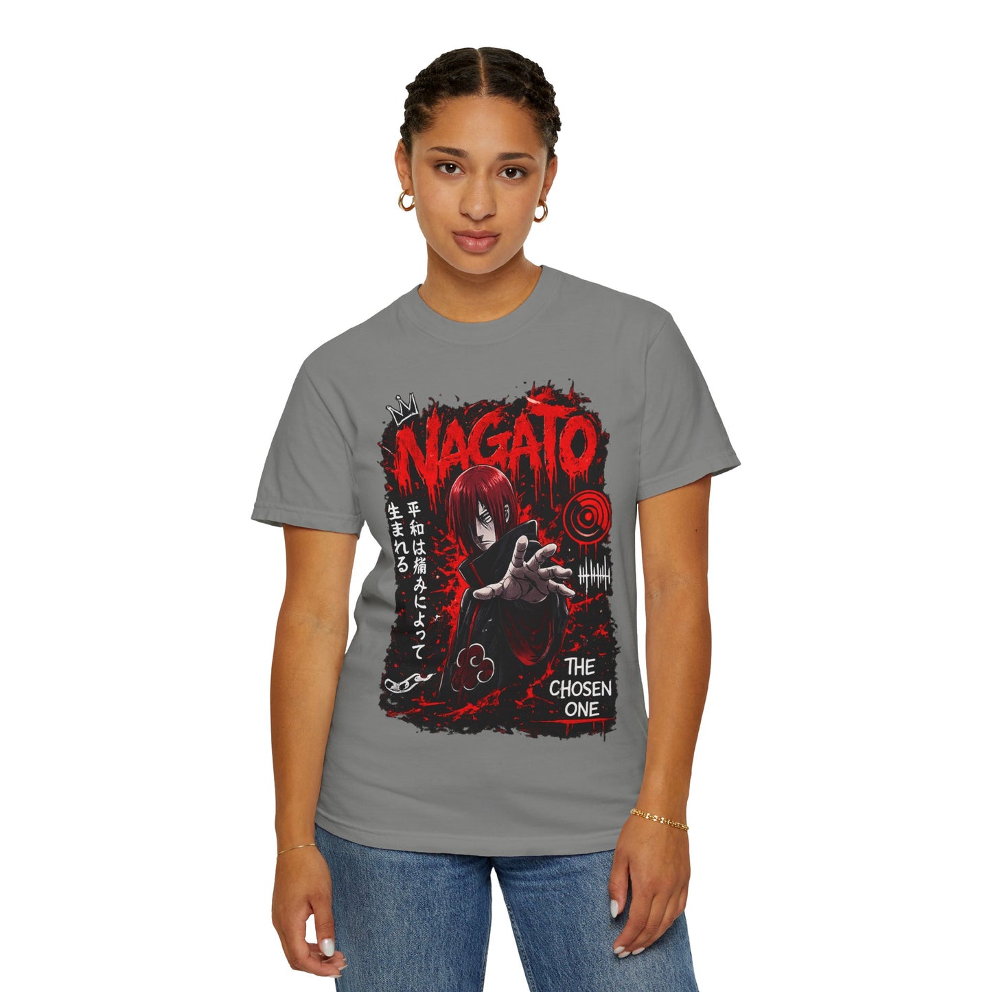 Nagato Graphic T-Shirt — 'The Chosen One' Anime Horror Tee