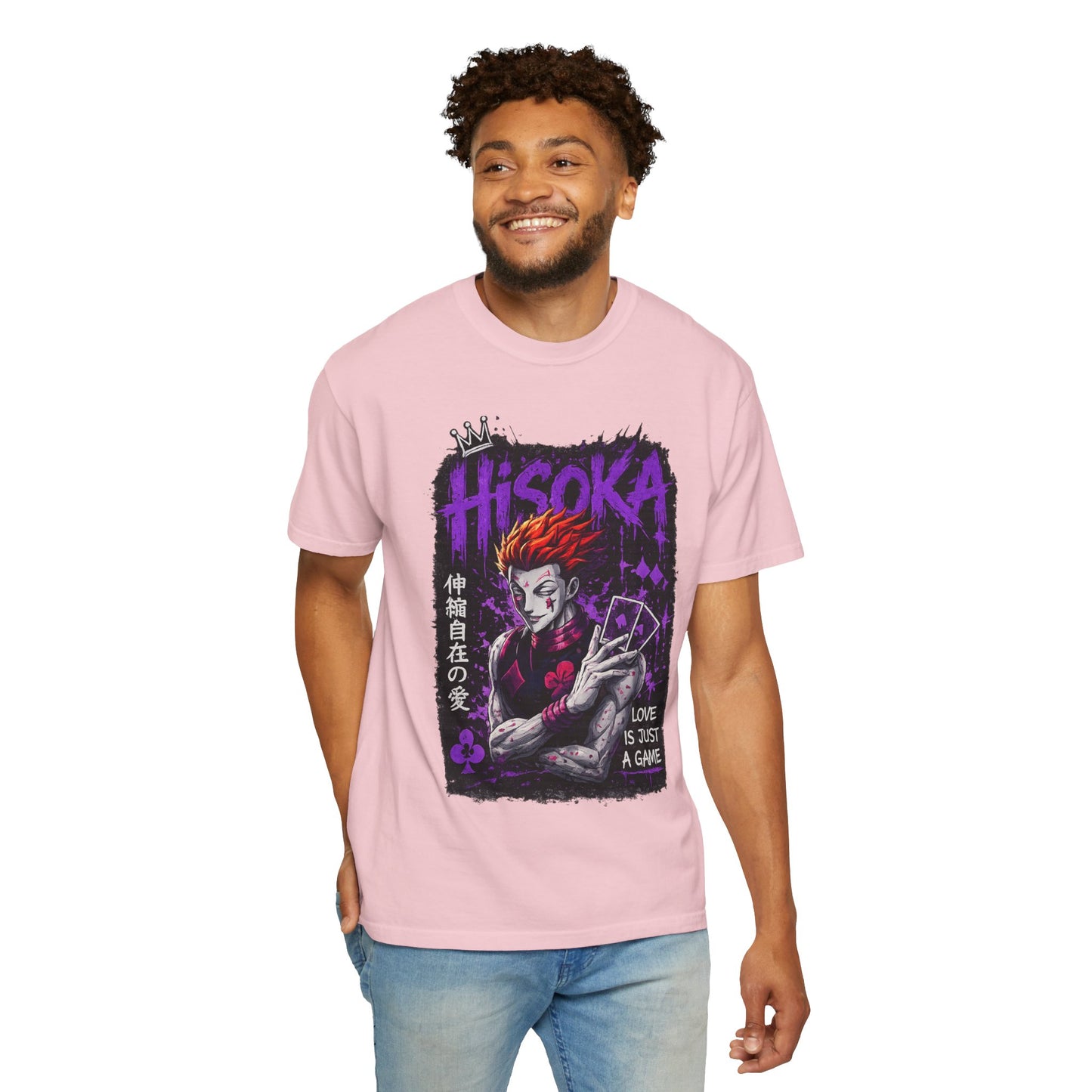 Hisoka Anime Graphic T-Shirt — "Love Is Just a Game" Villain Tee