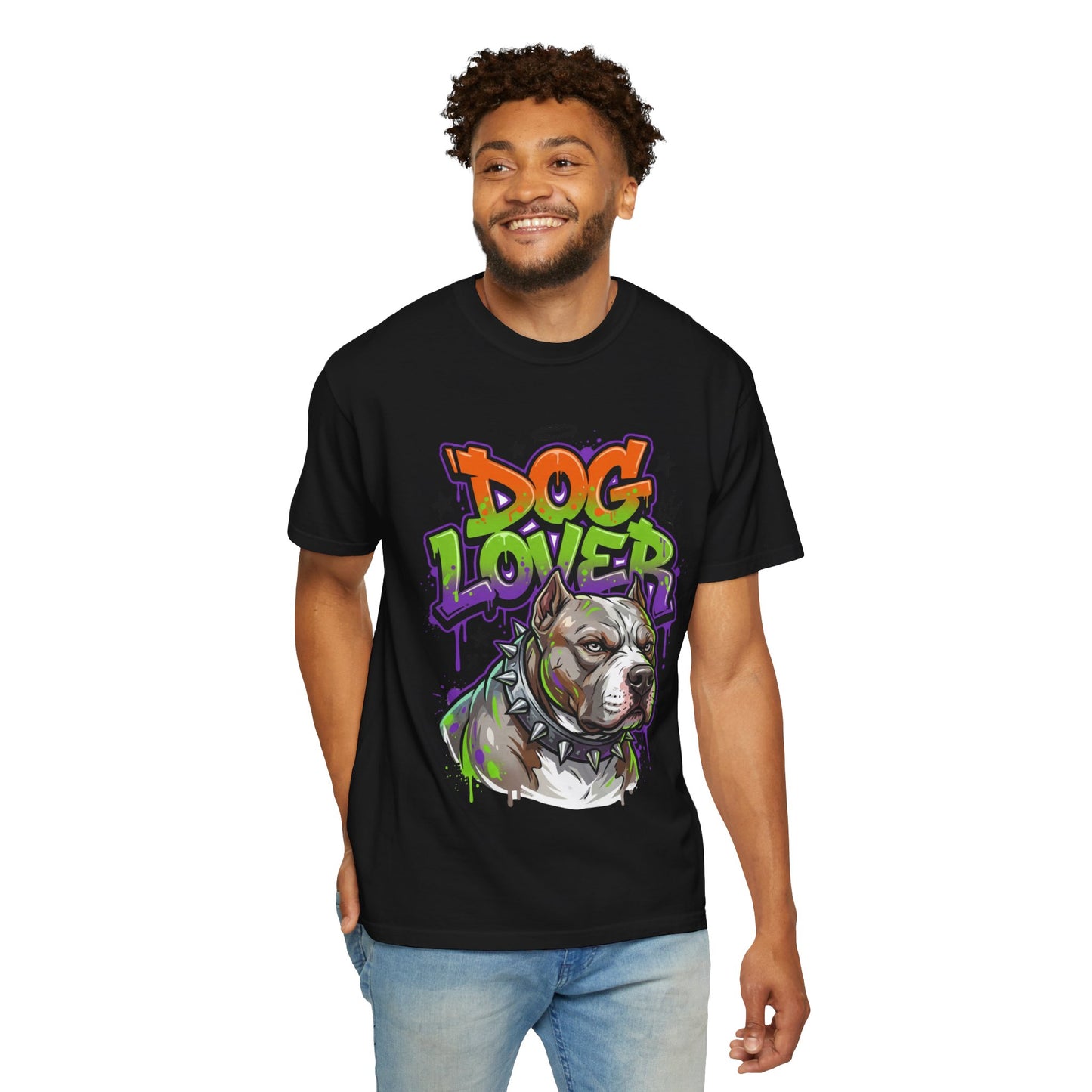 Dog Lover T-Shirt — Urban Graffiti Pitbull Tee