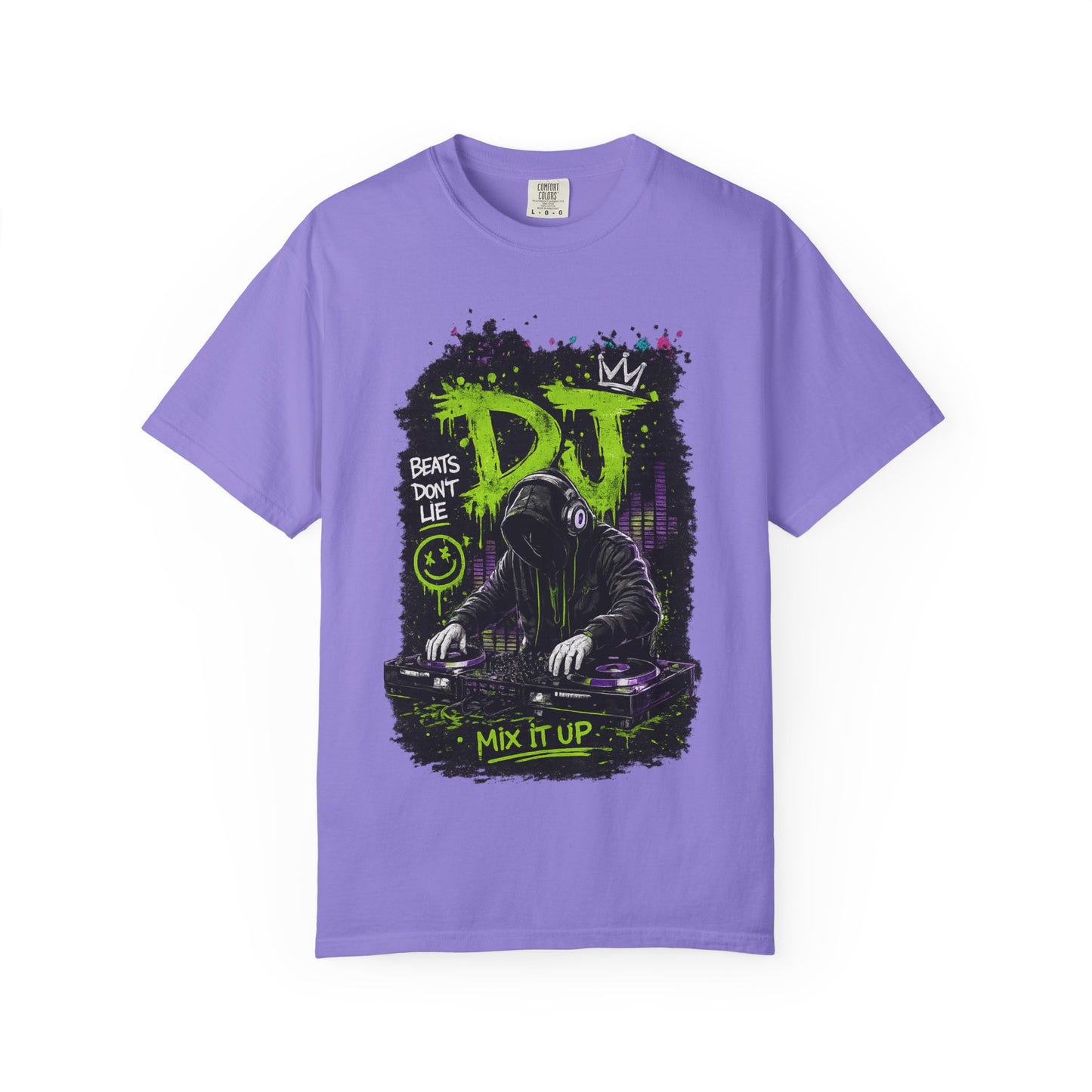 DJ Graffiti T-Shirt — "Beats Don’t Lie / Mix It Up" Streetwear Tee