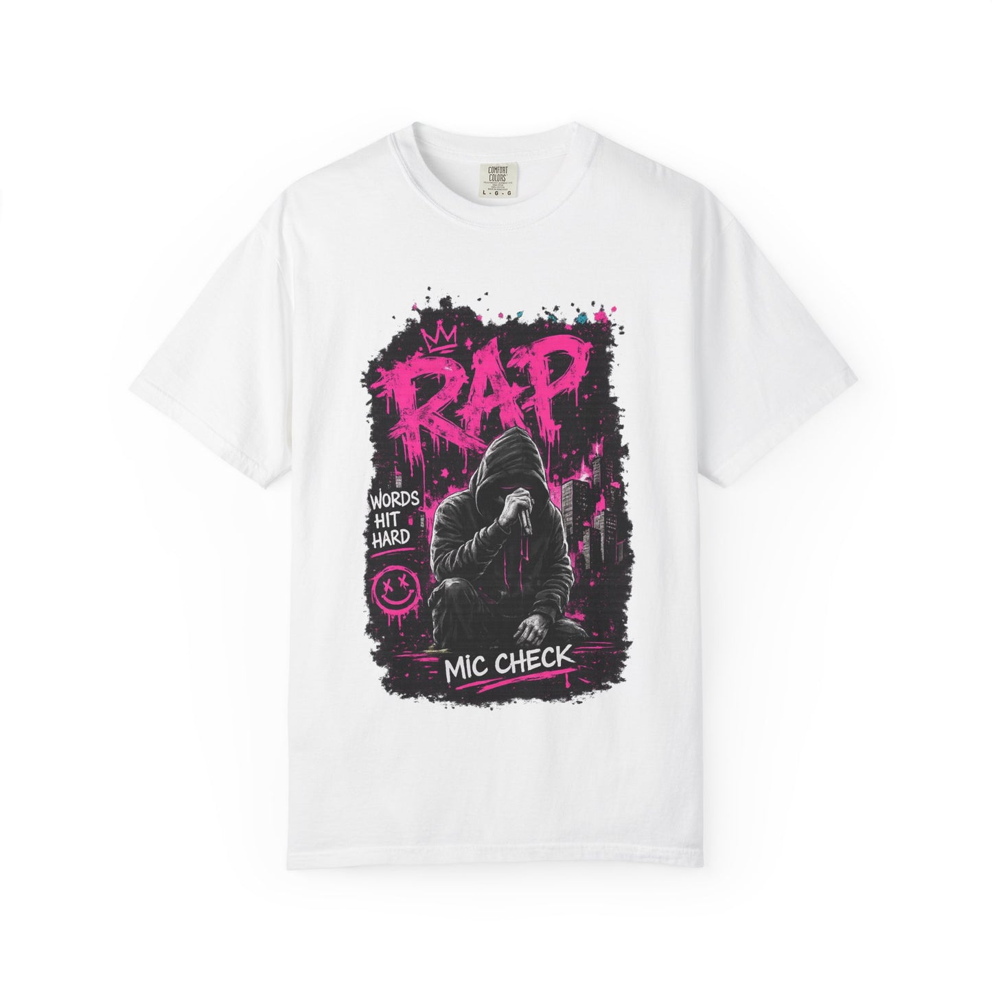 Rap Mic Check T-Shirt — Urban Hip-Hop Graphic Tee