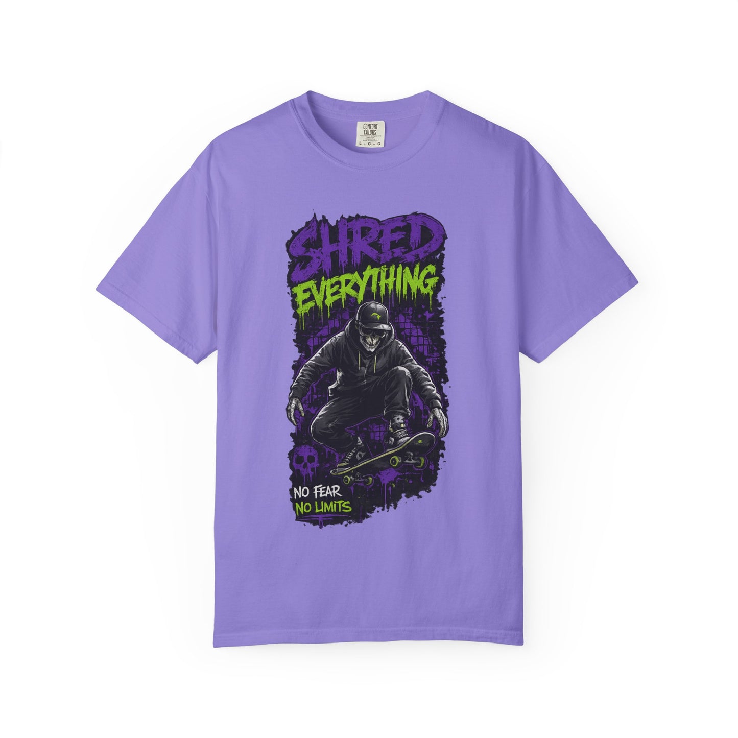 Shred Everything Skateboard T-Shirt — No Fear, No Limits Graphic Tee