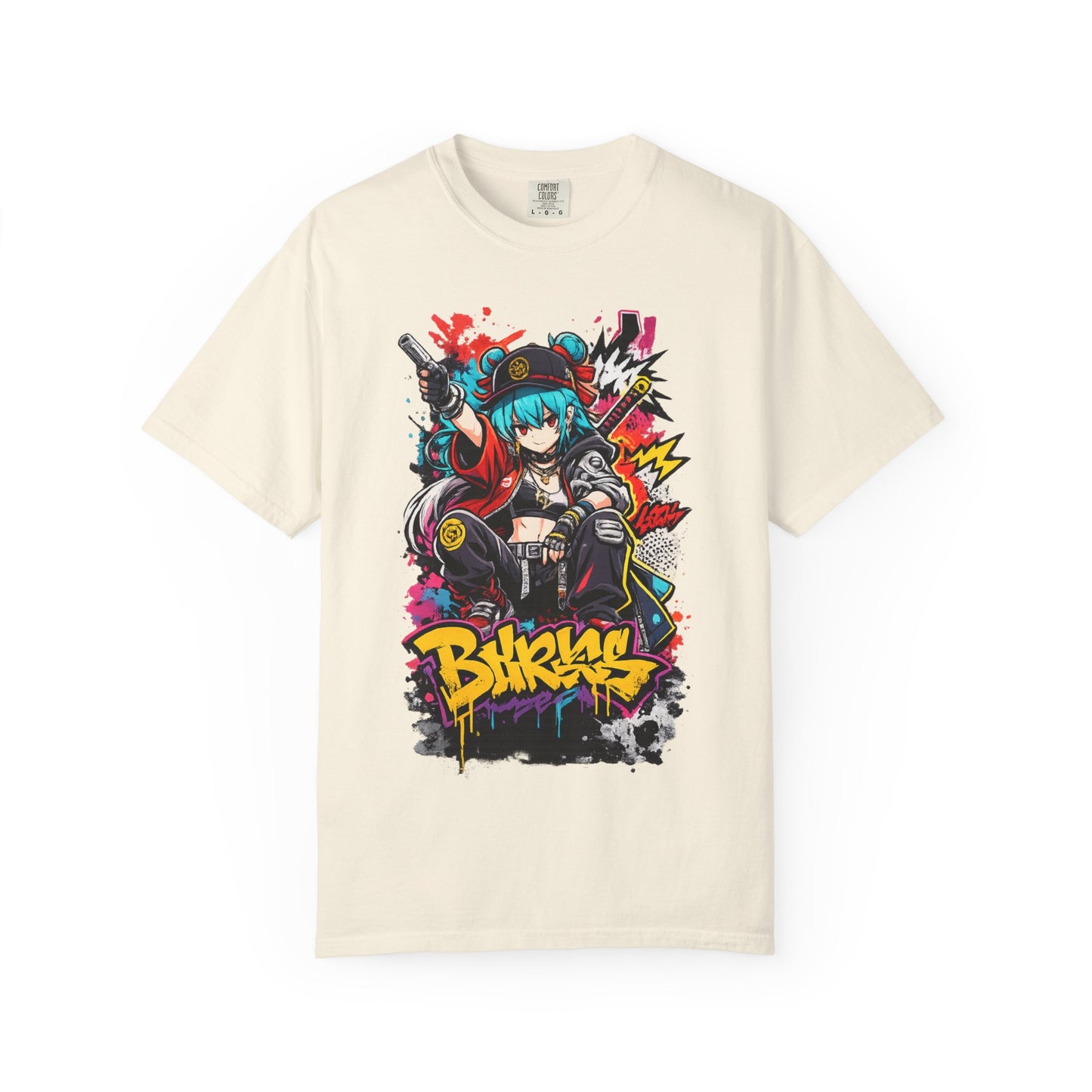 Graffiti Oni Streetwear T-Shirt — 'Bikrus' Anime Urban Graphic Tee