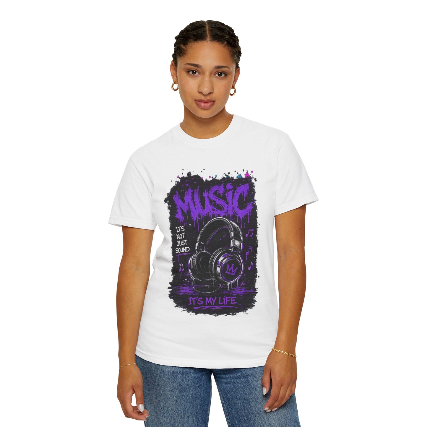 Music Is My Life T-Shirt — Headphones Graphic Tee