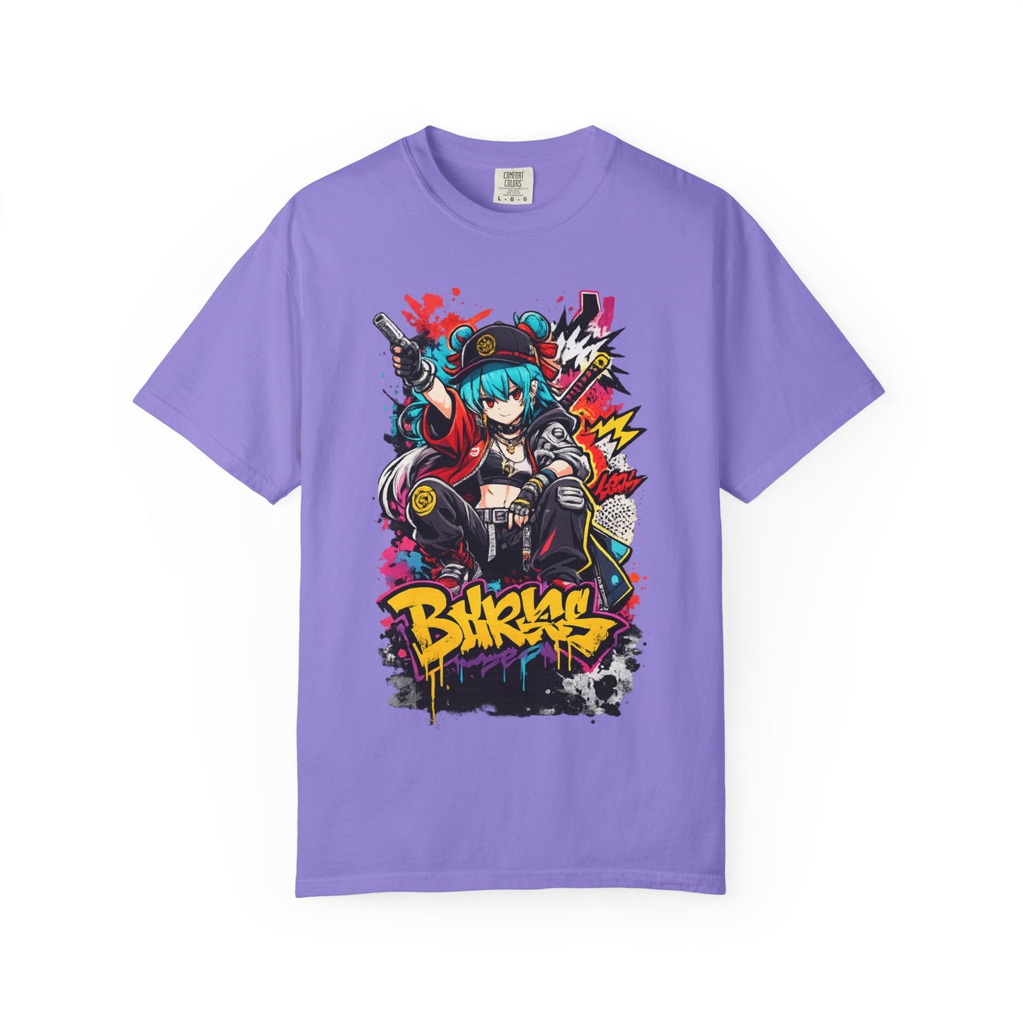 Graffiti Oni Streetwear T-Shirt — 'Bikrus' Anime Urban Graphic Tee