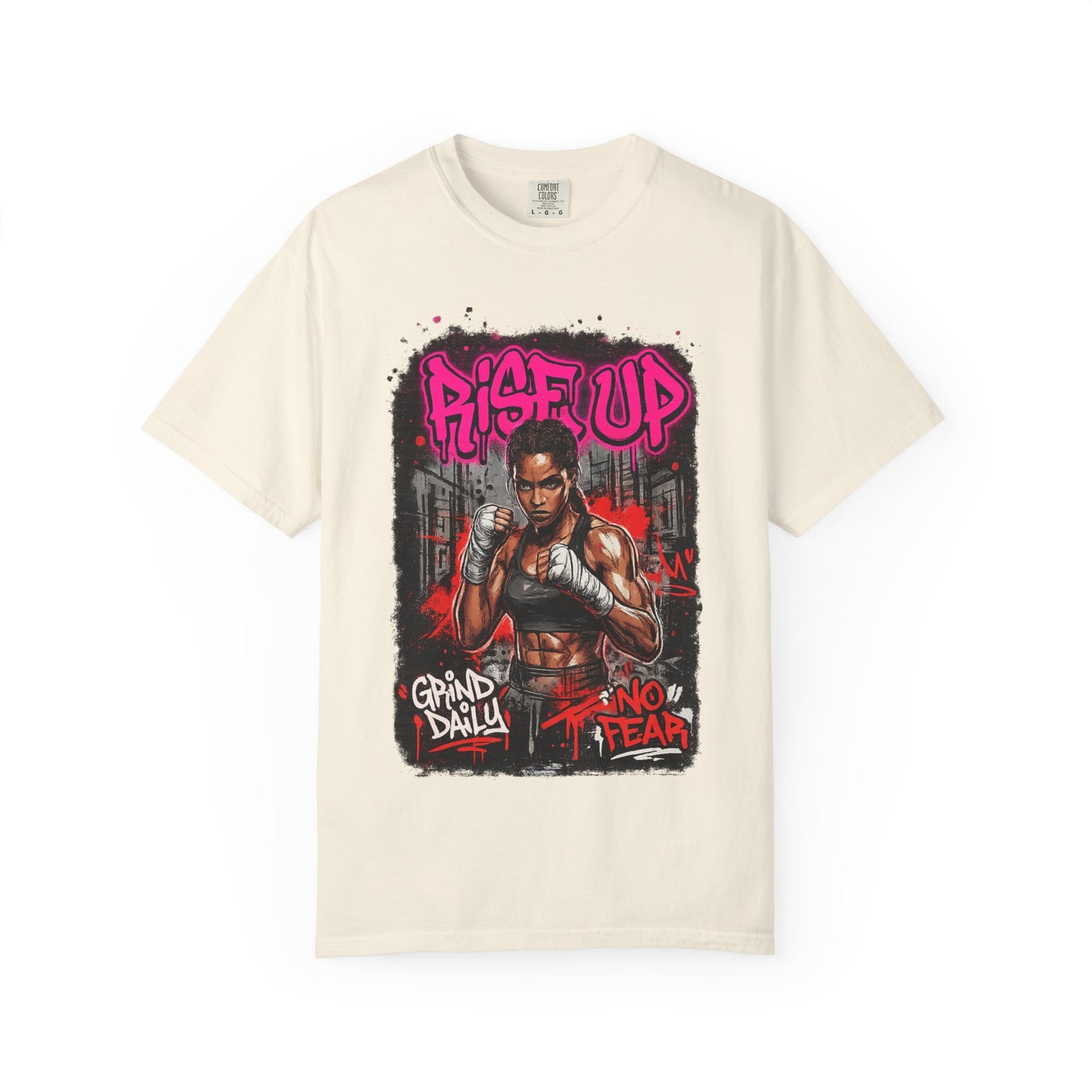 Rise Up UFC Graphic T-Shirt — 'Rise Up / No Fear' Motivational Streetwear