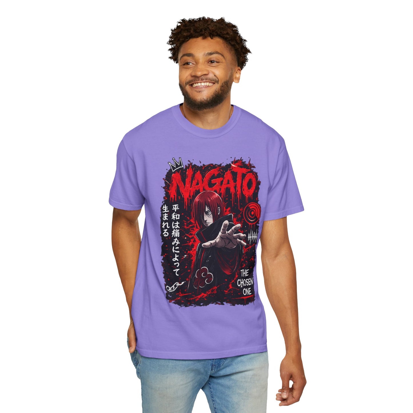 Nagato Graphic T-Shirt — 'The Chosen One' Anime Horror Tee