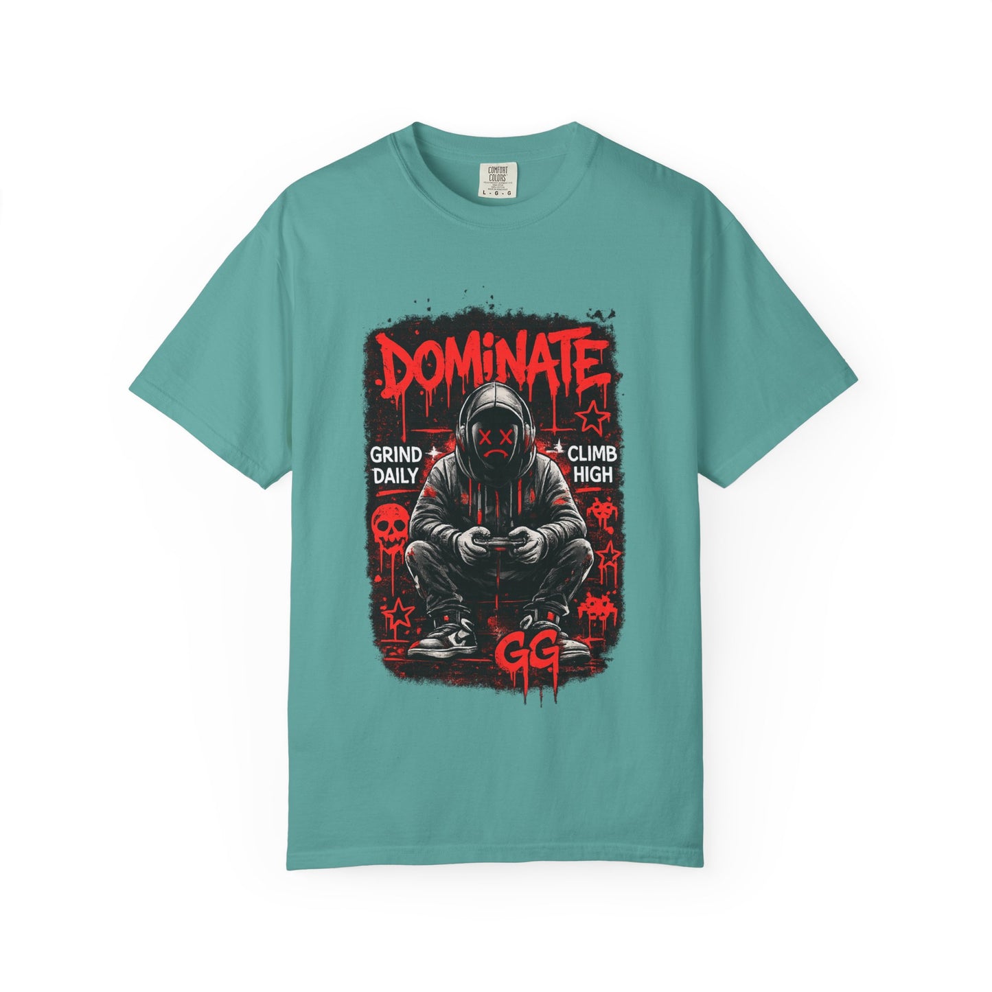 Dominate Gamer Hoodie Graphic T-Shirt | Gaming Streetwear Tee