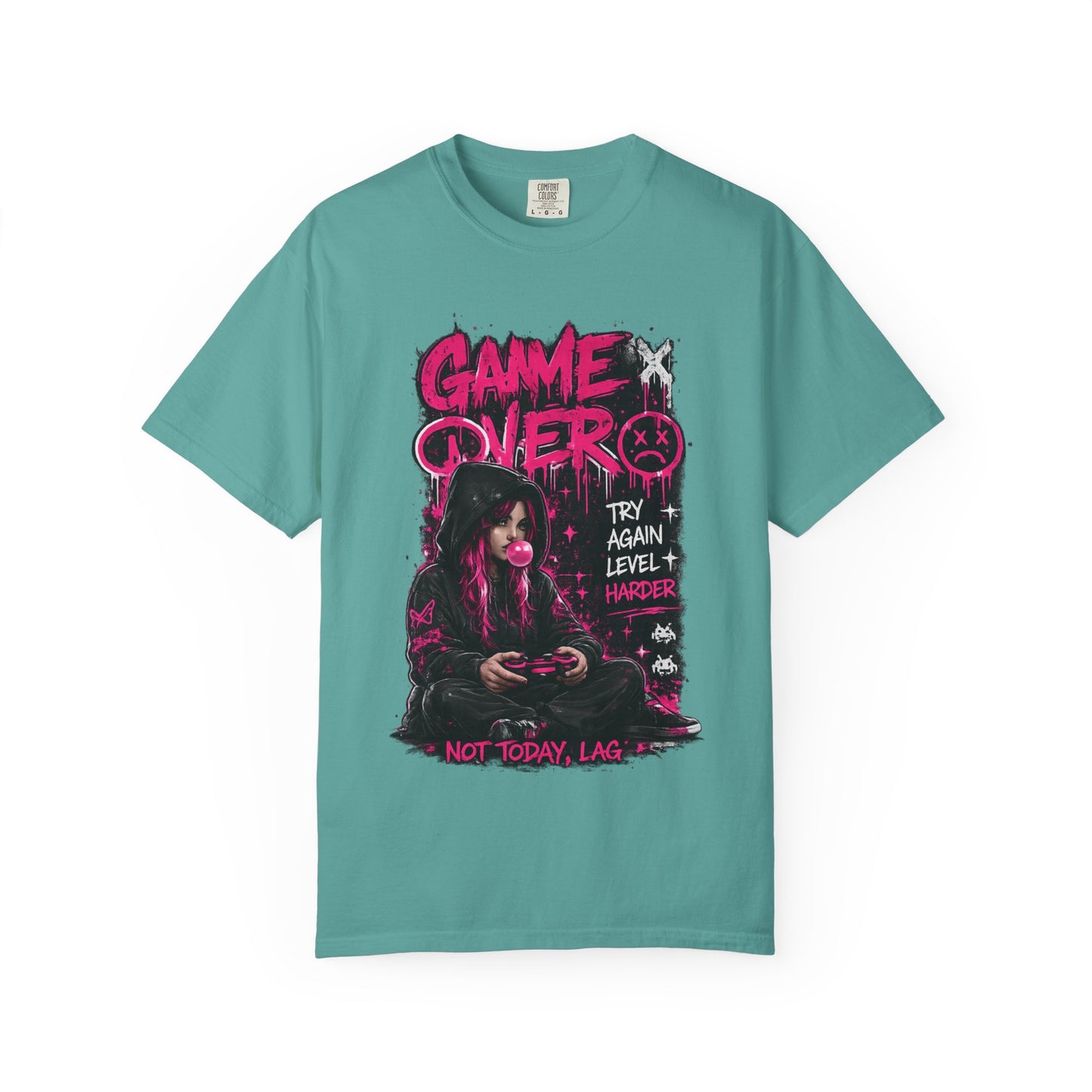 Game Over Graphic T-Shirt — 'Not Today, Lag' Gamer Tee