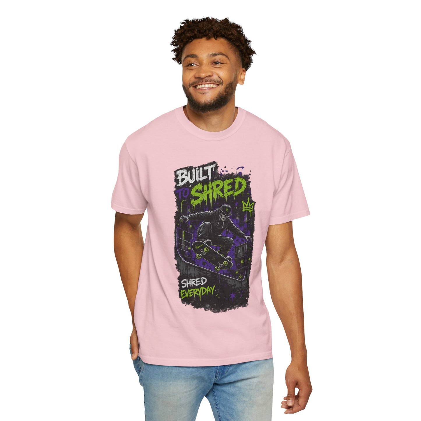 Built to Shred Skateboard T-Shirt — "Shred Everyday" Graphic Tee