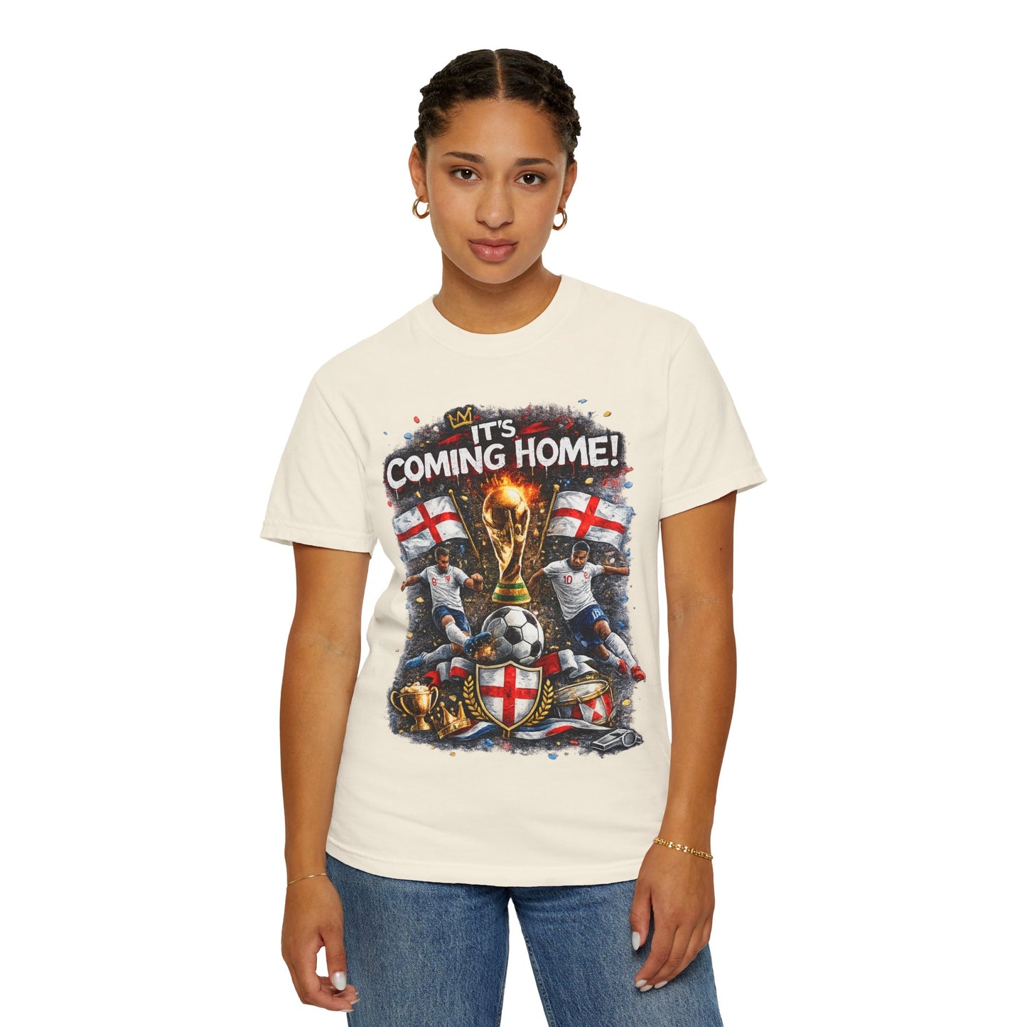It's Coming Home football World Cup shirt | England flag soccer tee