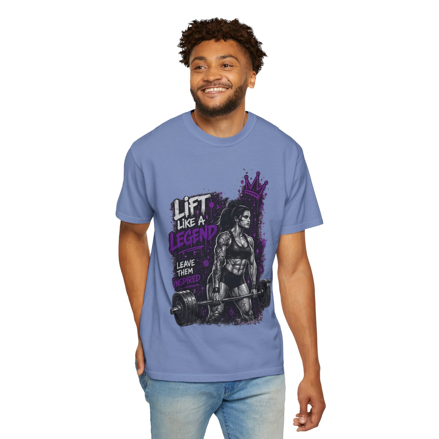 Lift Like a Legend Weightlifting T-Shirt — Female Power Deadlift Gym Tee