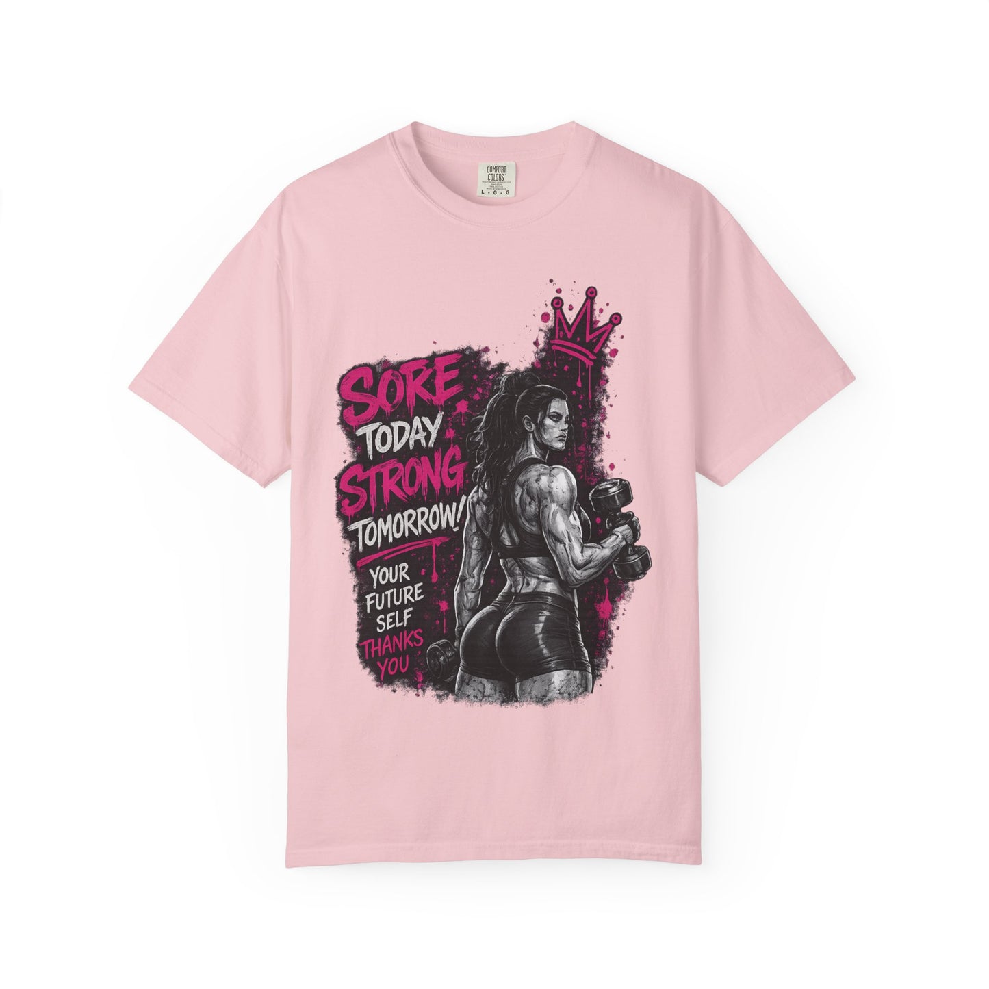 Motivational Boxing T-Shirt — "Sore Today, Strong Tomorrow" Gym Tee