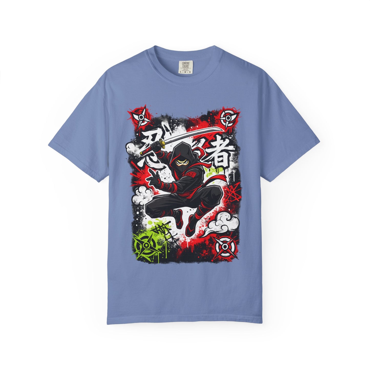 Ninja Warrior Graphic T-Shirt — Japanese Kanji Samurai Streetwear