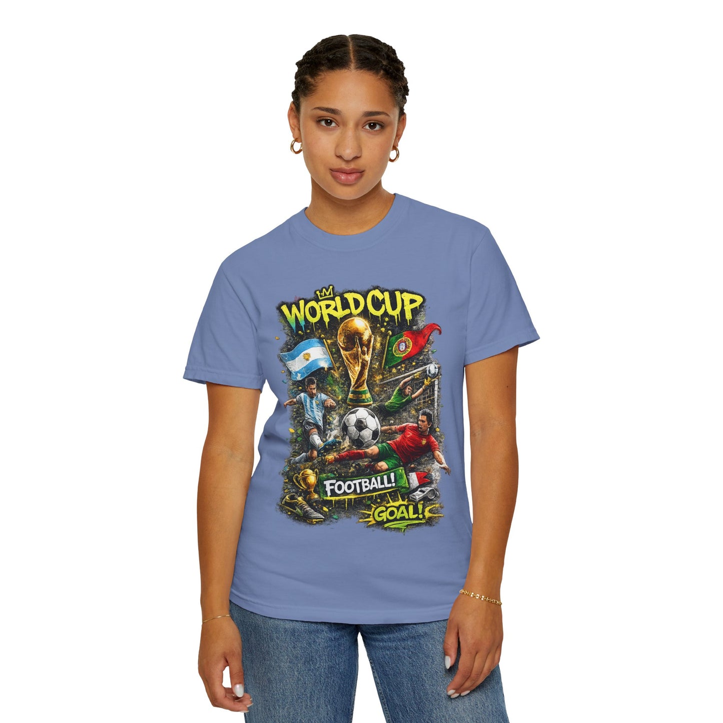 World Cup Soccer Players T-Shirt | Football Goal Graphic Tee