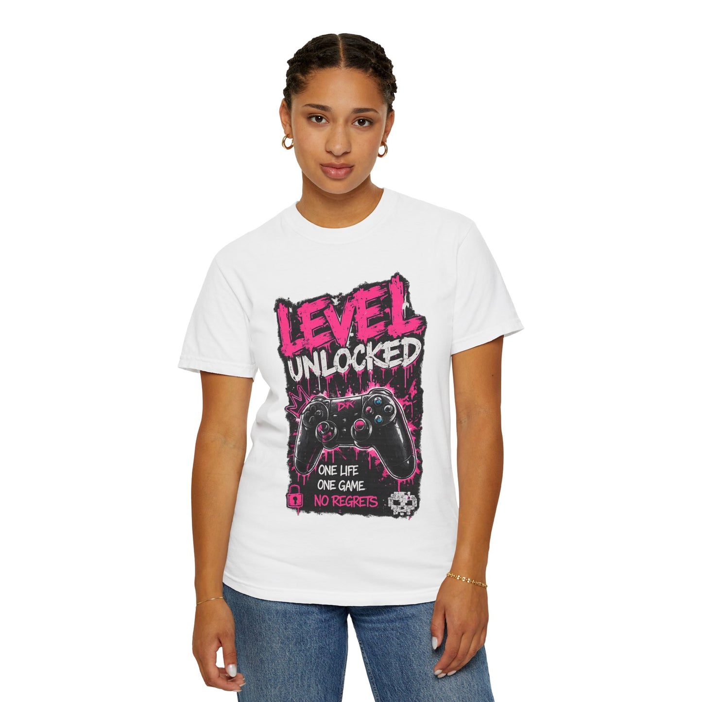 Level Unlocked Gamer T-Shirt — "One Life, One Game" Graphic Tee
