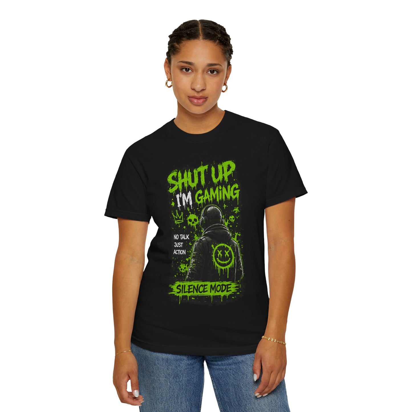 Shut Up I'm Gaming T-Shirt — 'Silence Mode' Gamer Graphic Tee