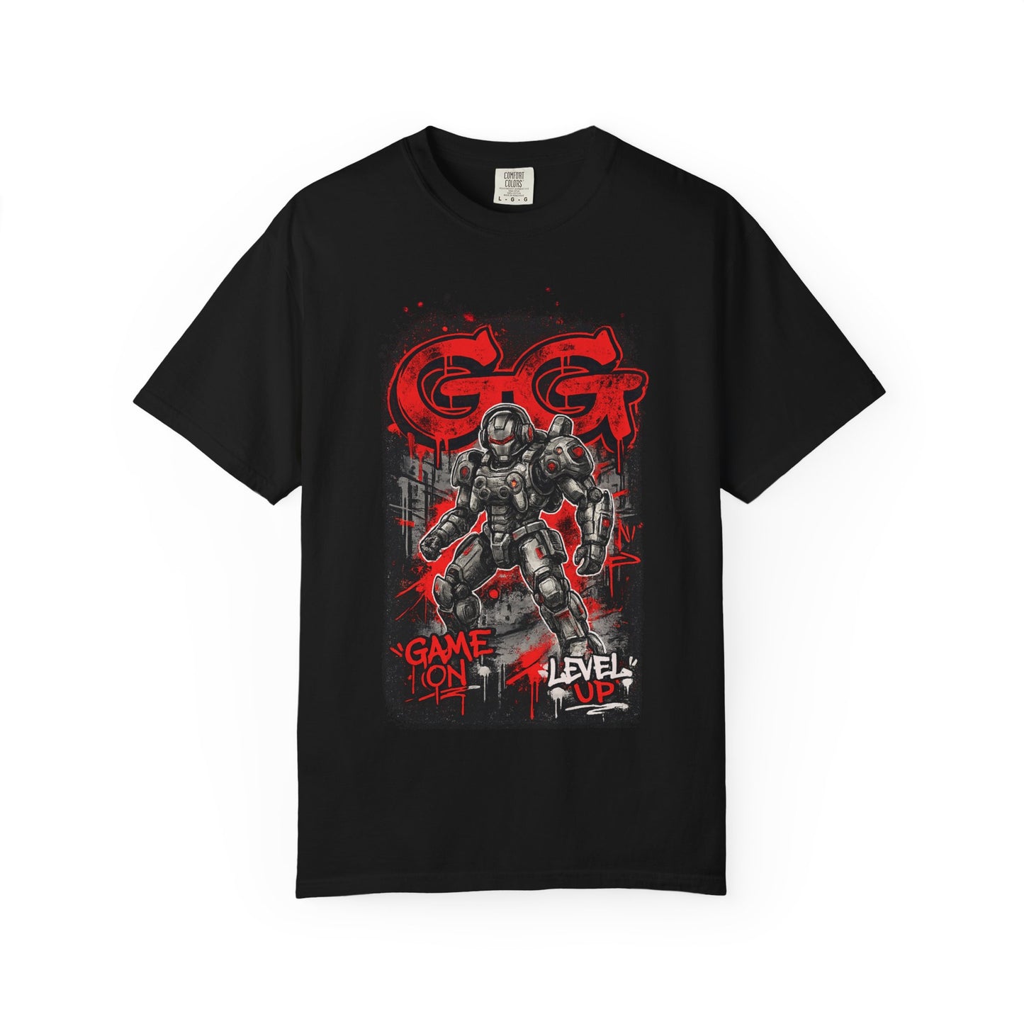 GG Game On Level Up Tee — Gamer Graphic T-Shirt