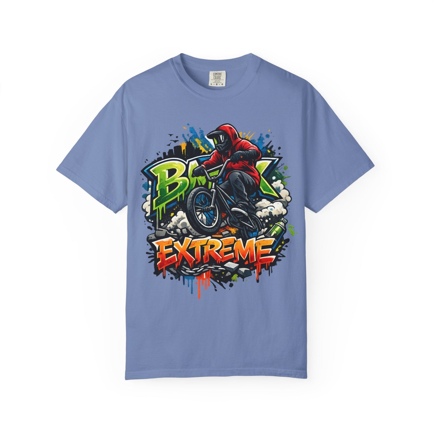 Extreme BMX Rider T-Shirt — Graffiti Stunt Bike Tee