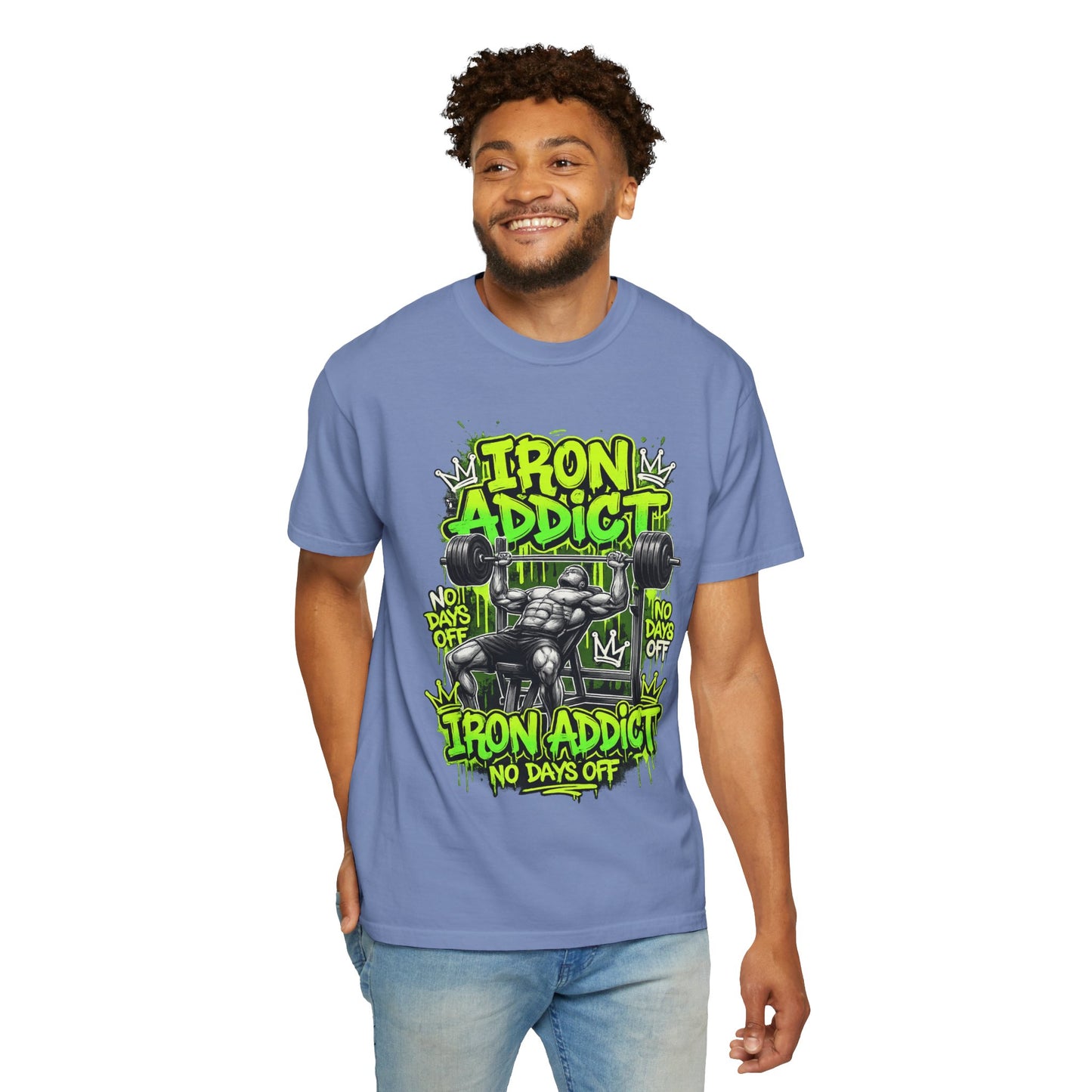 Iron Addict weightlifting graphic tee | T-Shirt