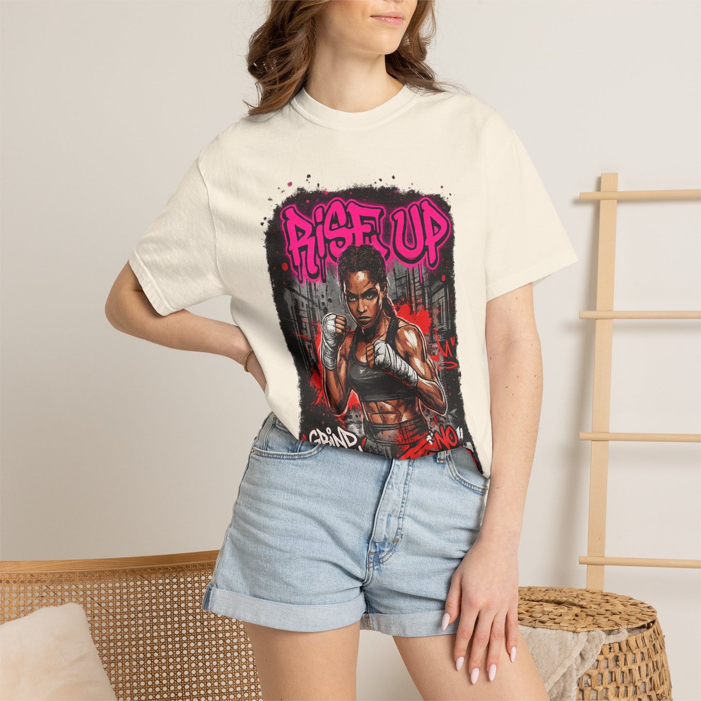 Rise Up UFC Graphic T-Shirt — 'Rise Up / No Fear' Motivational Streetwear